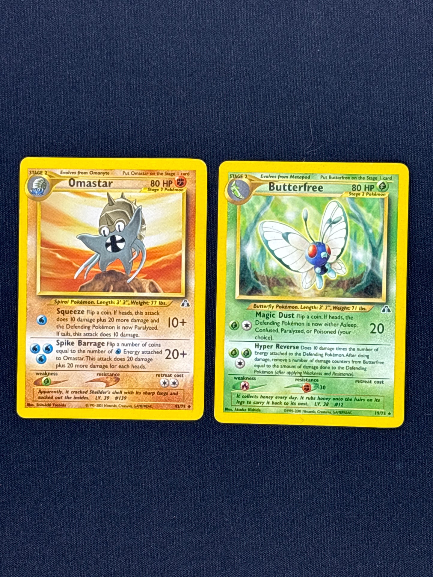 Auction Lot 25: Pokemon WOTC Neo Discovery Uncommon Non Holo Rare Cards Lot Condition Vary