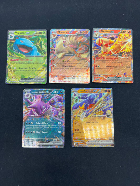 Auction Lot 302: Pokemon Cards SV EX Card Lot Conditions Vary