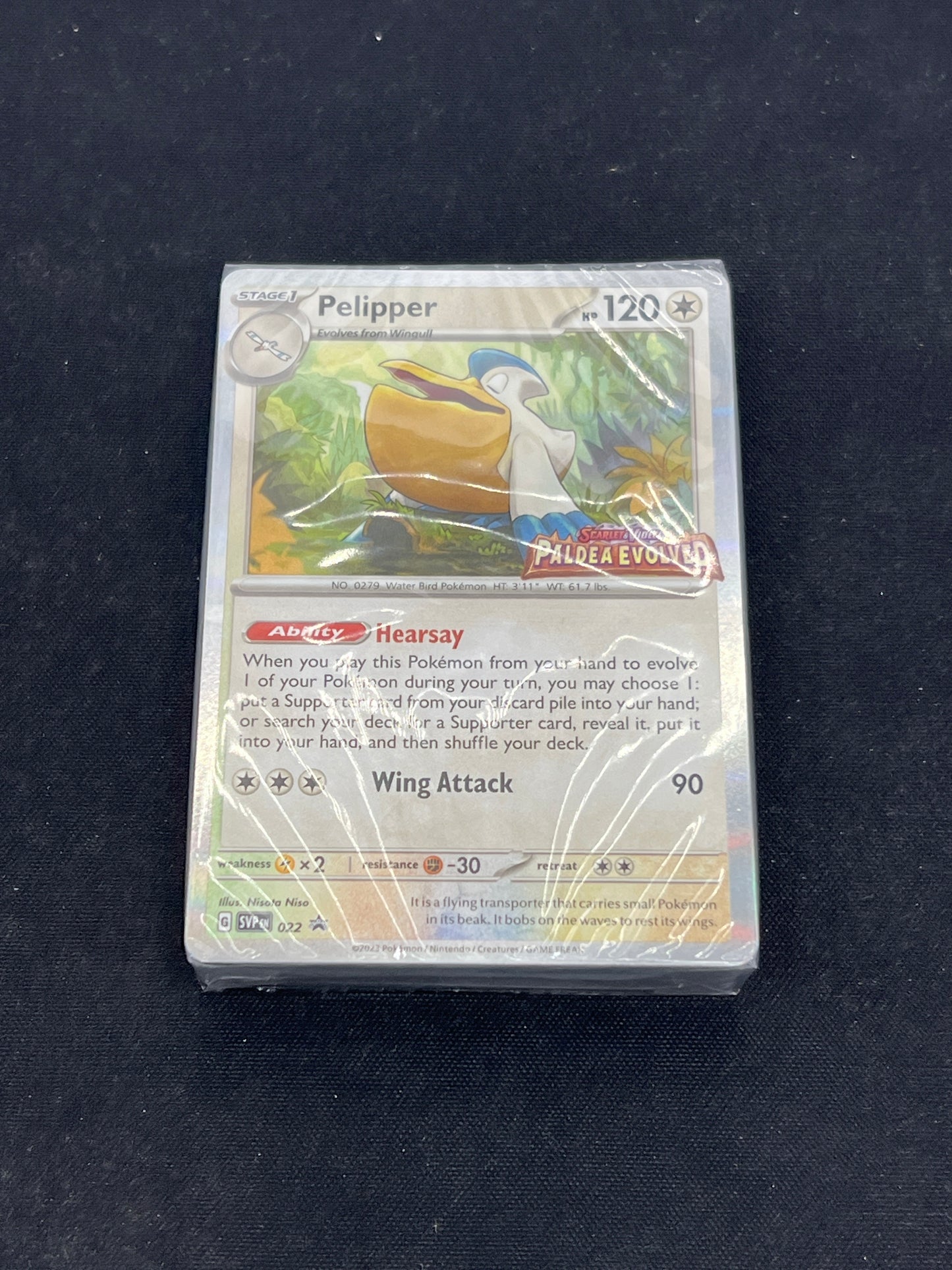 Auction Lot 118: Pokemon Cards Paldea Evolved Build and Battle Stamped Deck Pelipper Sealed