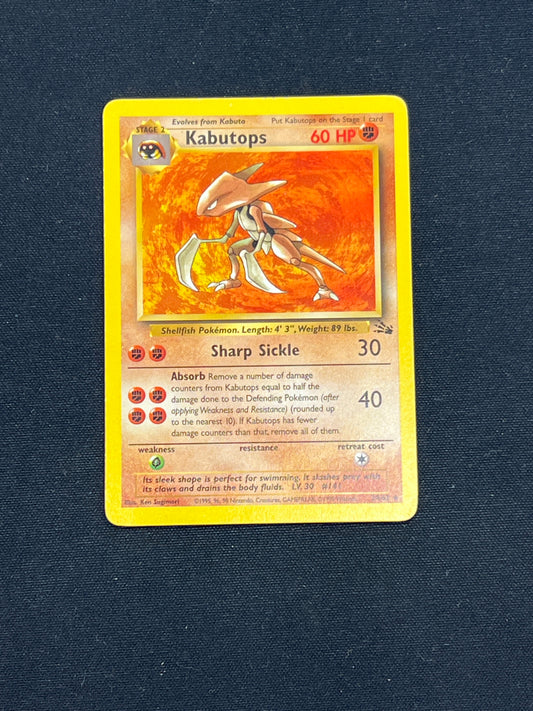 Auction Lot 10: Pokémon Cards Kabutops Rare Fossil Conditions Vary