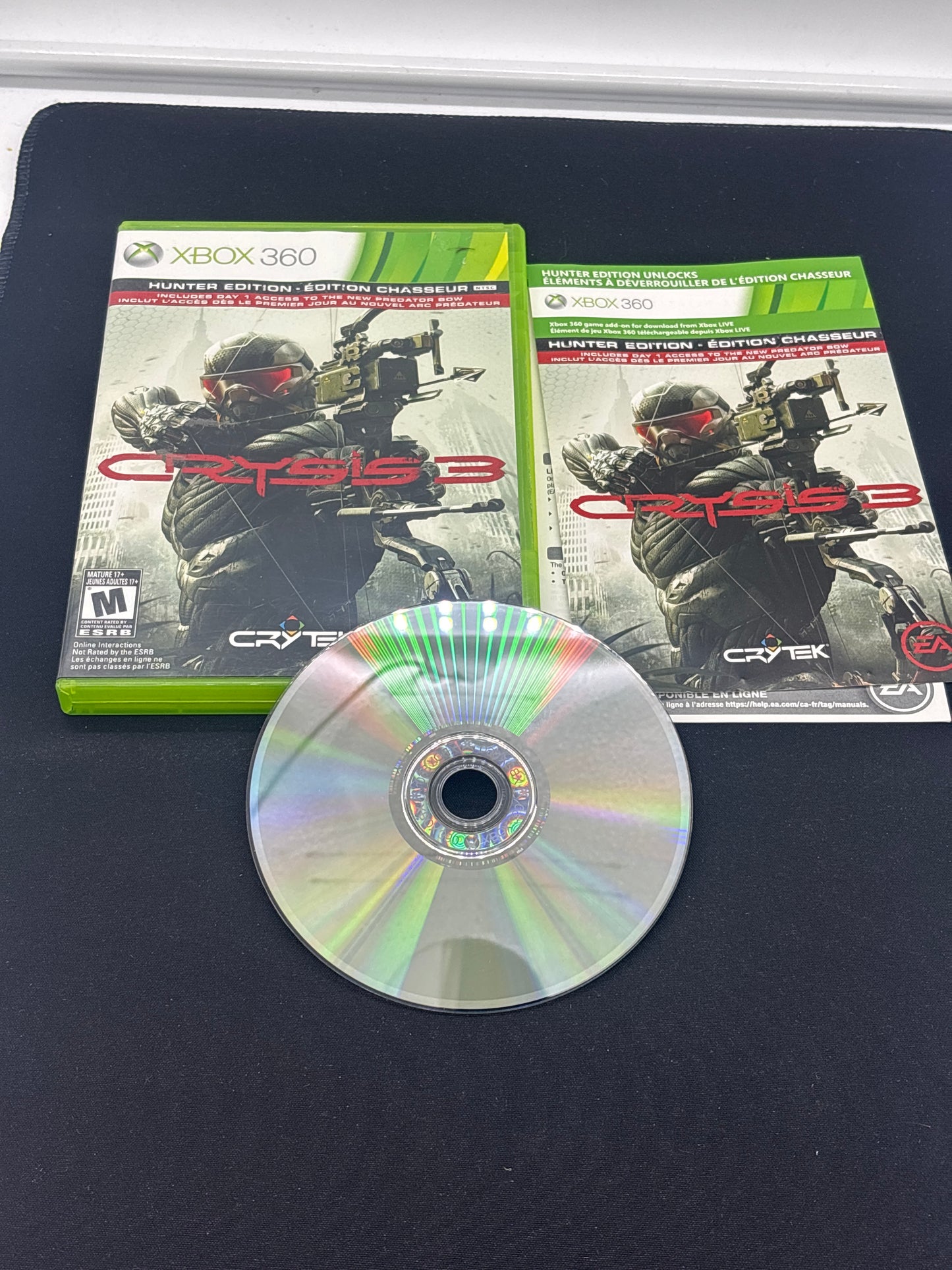 Auction Lot 44: XBOX 360 Crysis 3 with Case & Disc