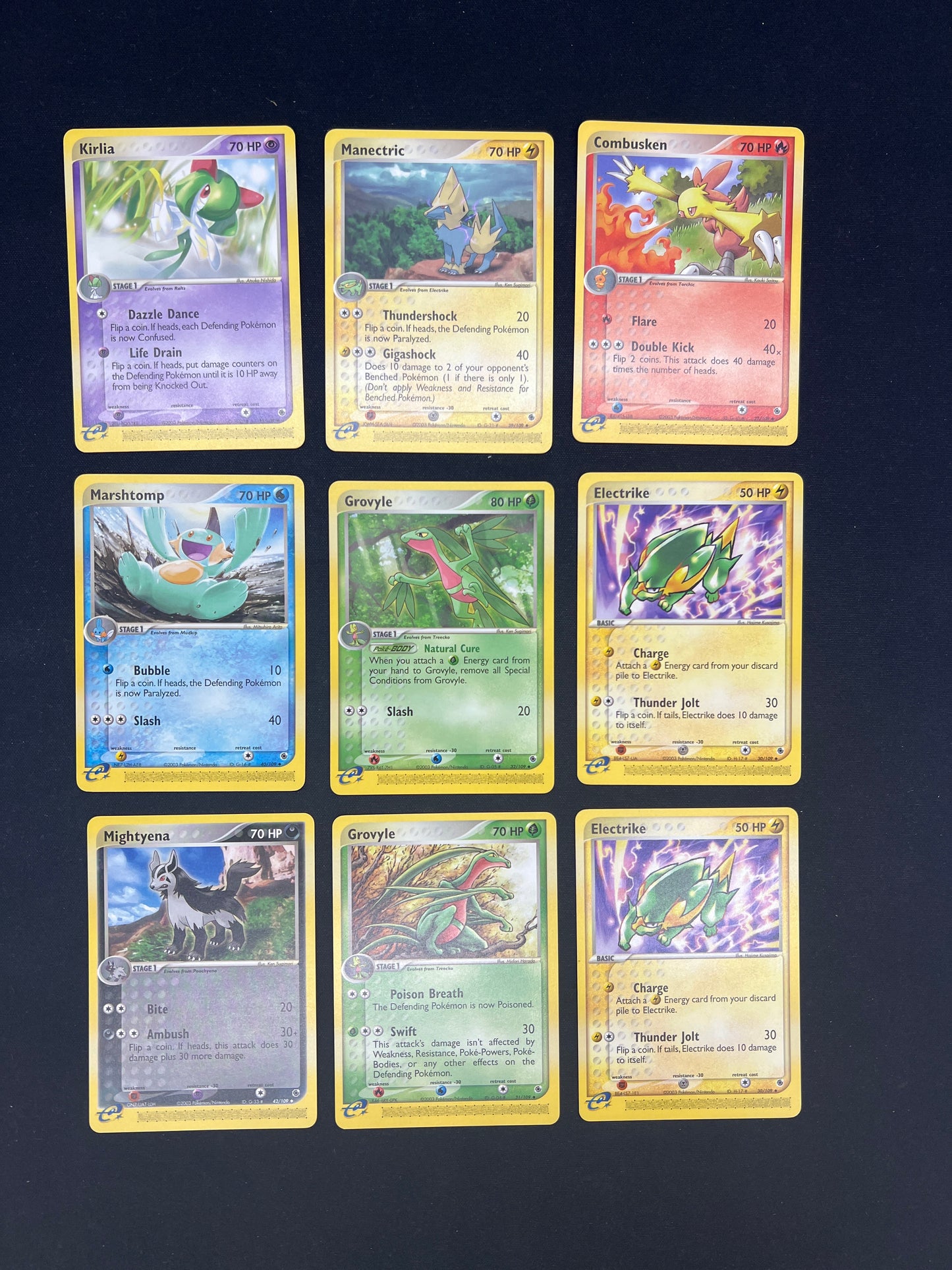 Auction Lot 234: Pokemon Cards Lot of 9 Assorted Mid Era Commons Uncommons Conditions Vary