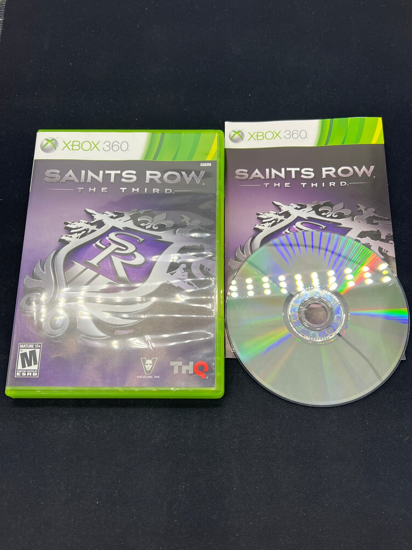 Auction Lot 206: XBOX 360 Game Video Lot of 3 Saints Row The Third Saints Row IV