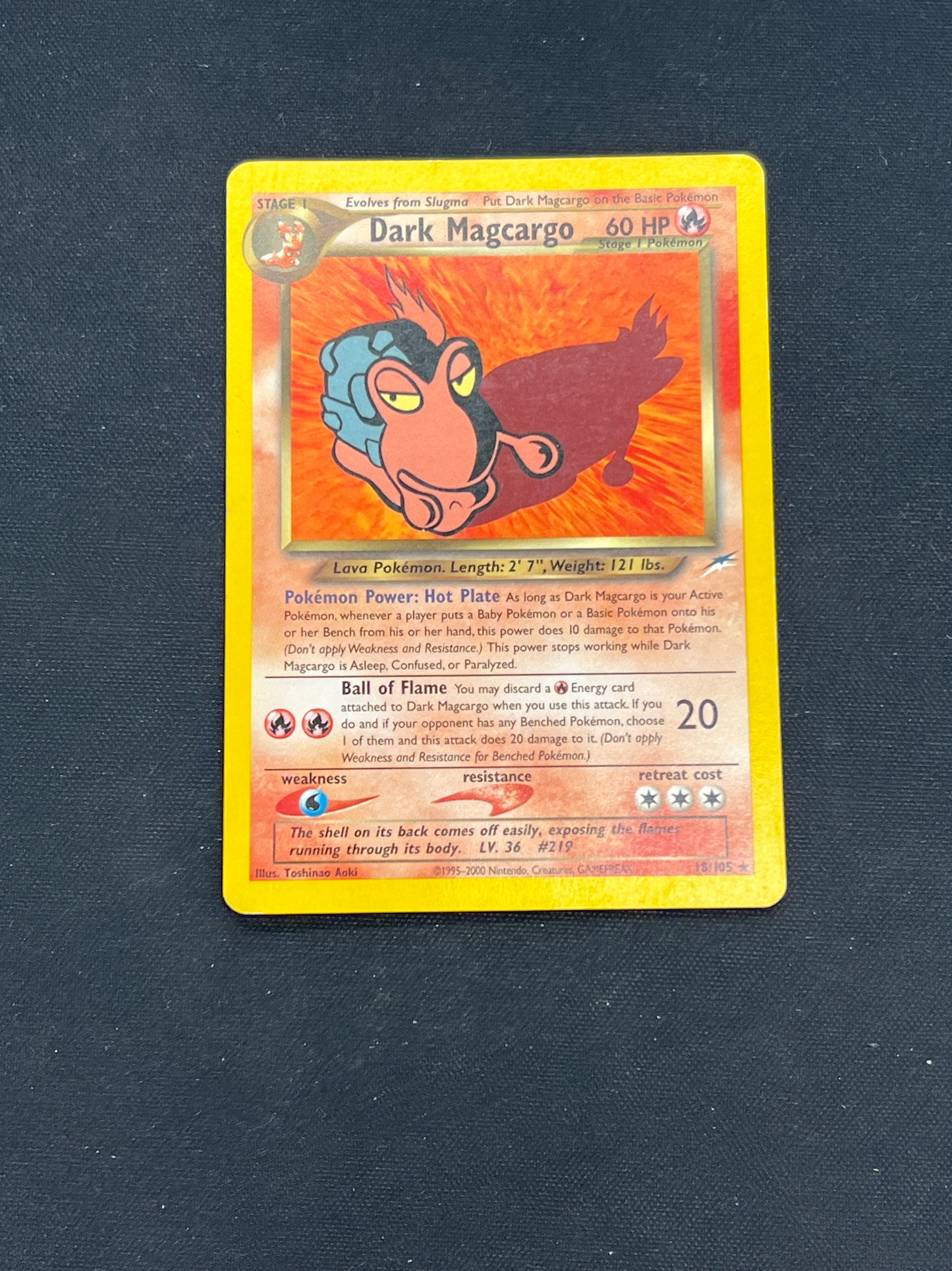 Auction Lot 438: Pokemon Cards Dark Macargo Neo Destiny Card Condition Vary
