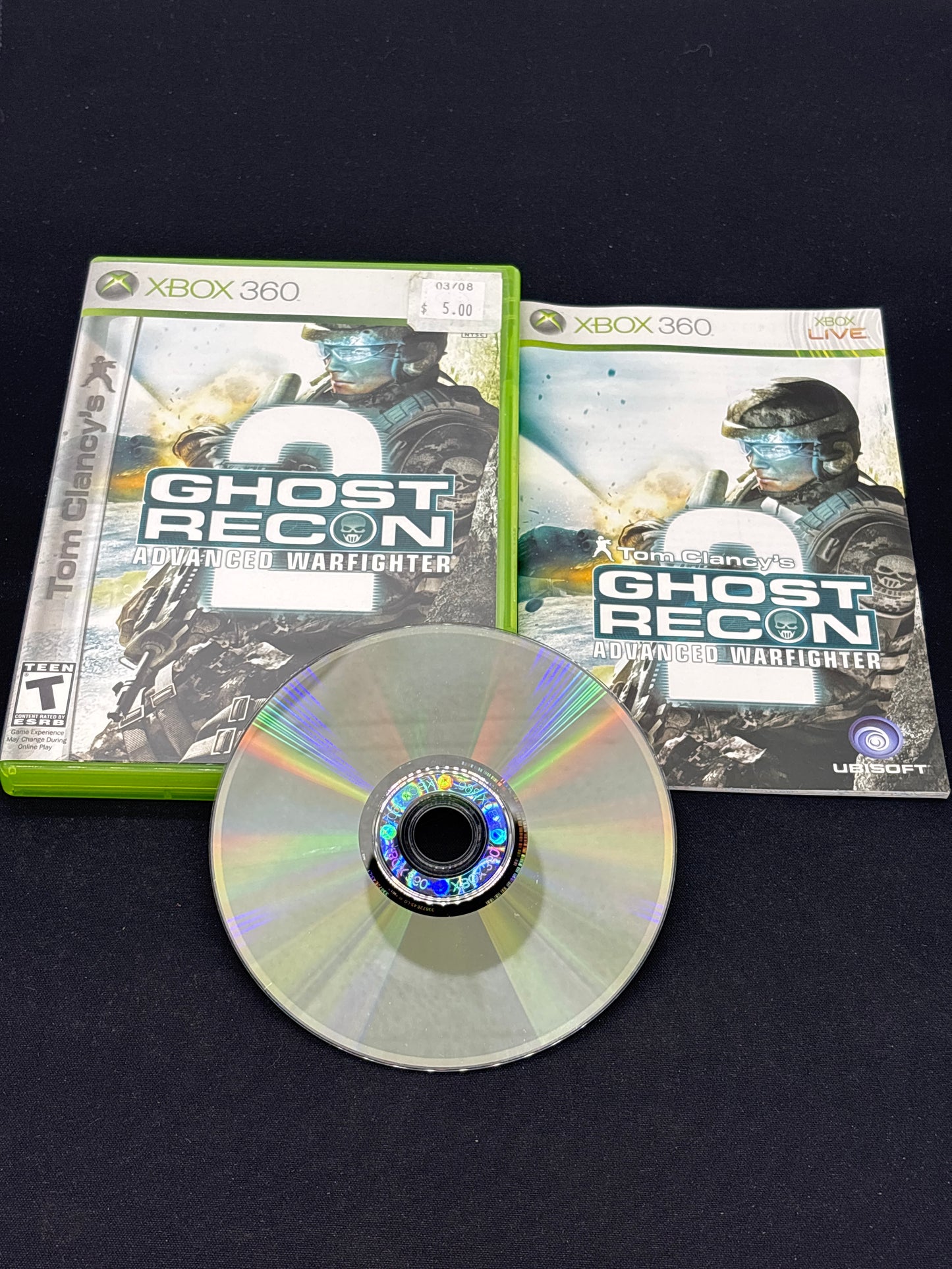 Auction Lot 117: XBOX 360 Ghost Recon 2 Advanced Warfighter CIB
