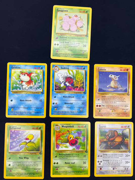 Auction Lot 373: Pokemon Cards Lot of 7 Assorted Jungle Conditions Vary