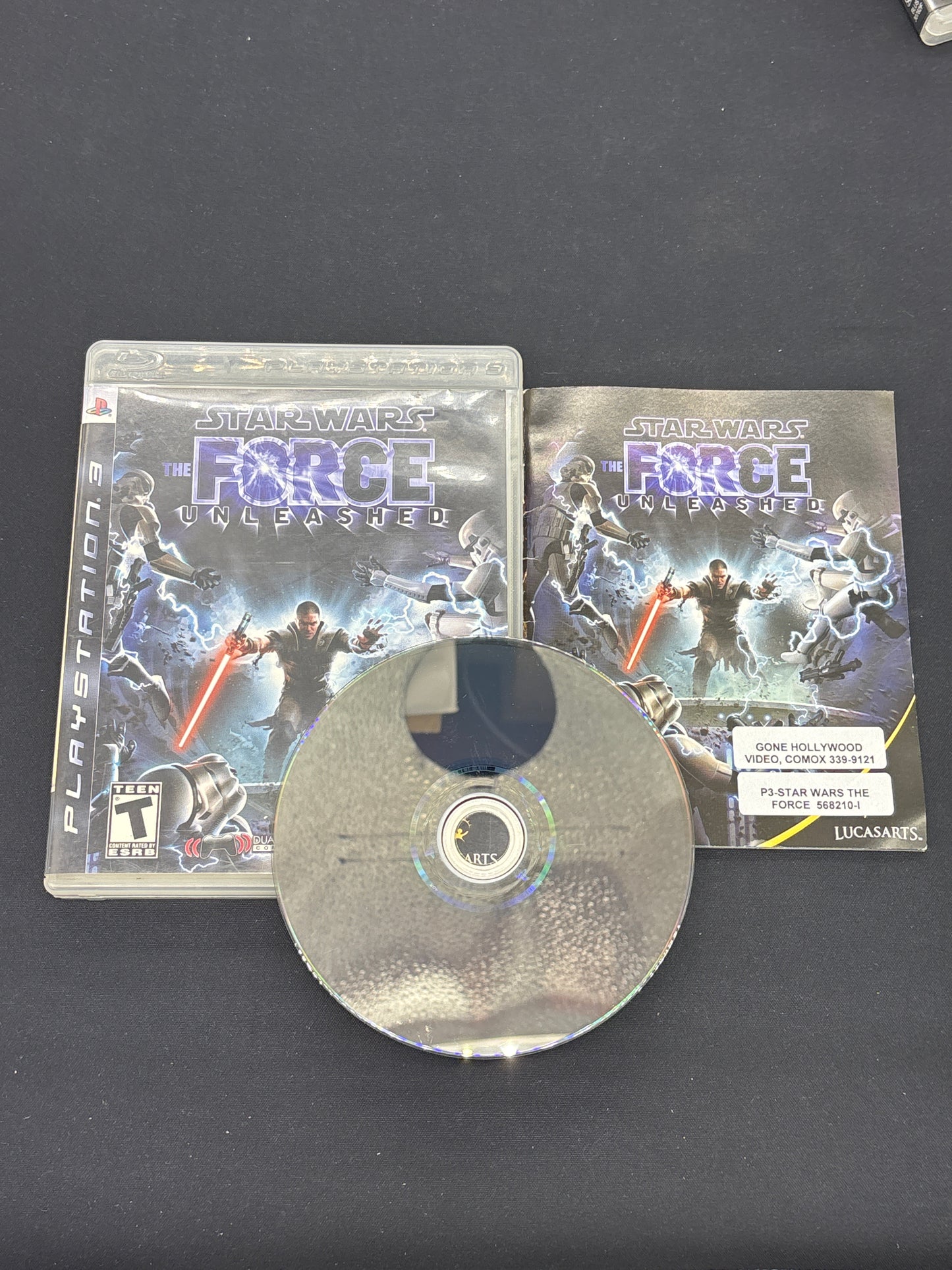 Auction Lot 157: Star Wars The Force Unleashed Video Game PlayStation 3 CIB