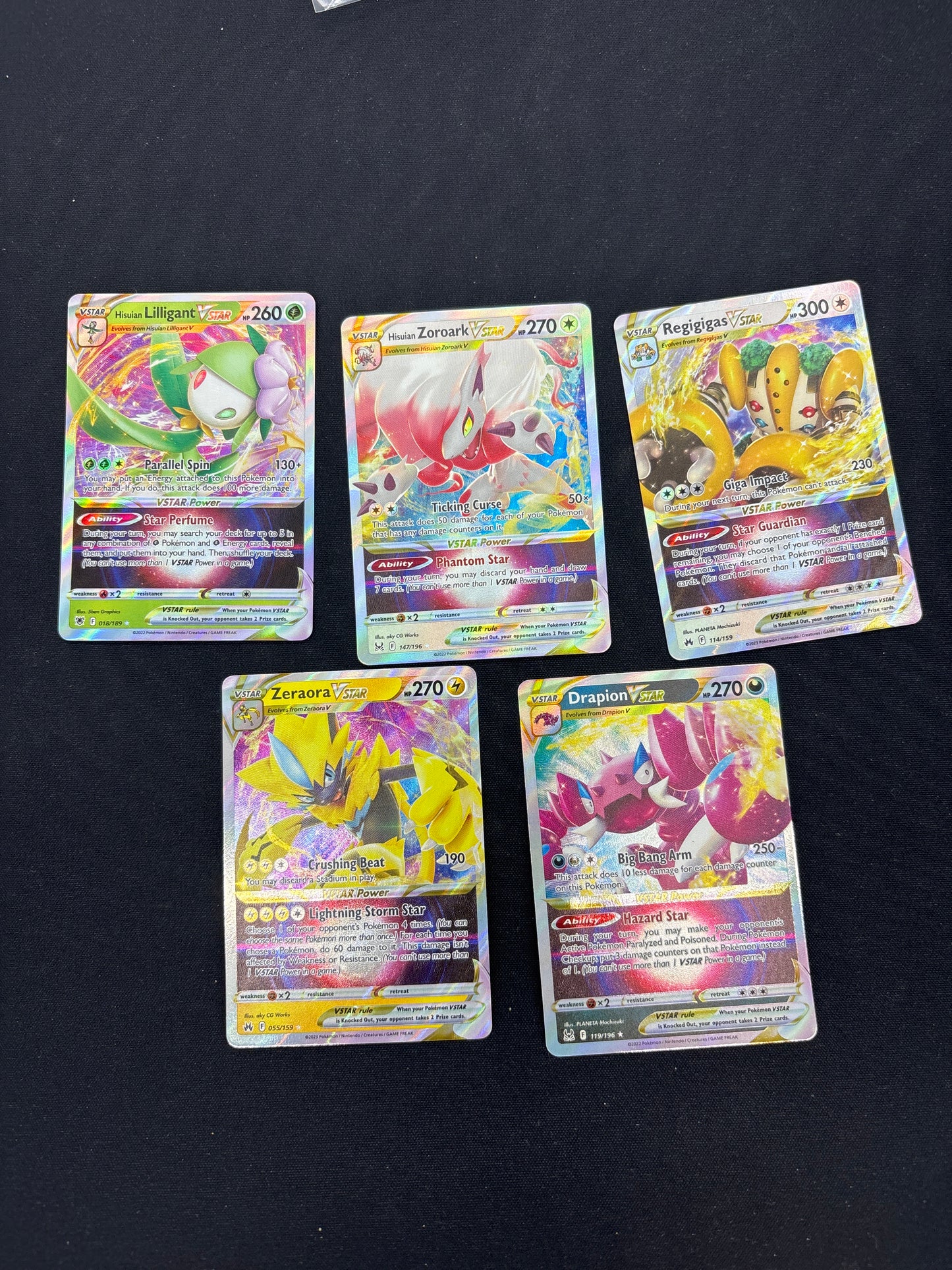 Auction Lot 238: Pokemon VSTAR Card Lot Conditions Vary