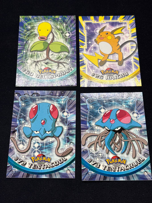 Auction Lot 102: Pokemon Cards Lot of 4 Assorted Topps Conditions Vary