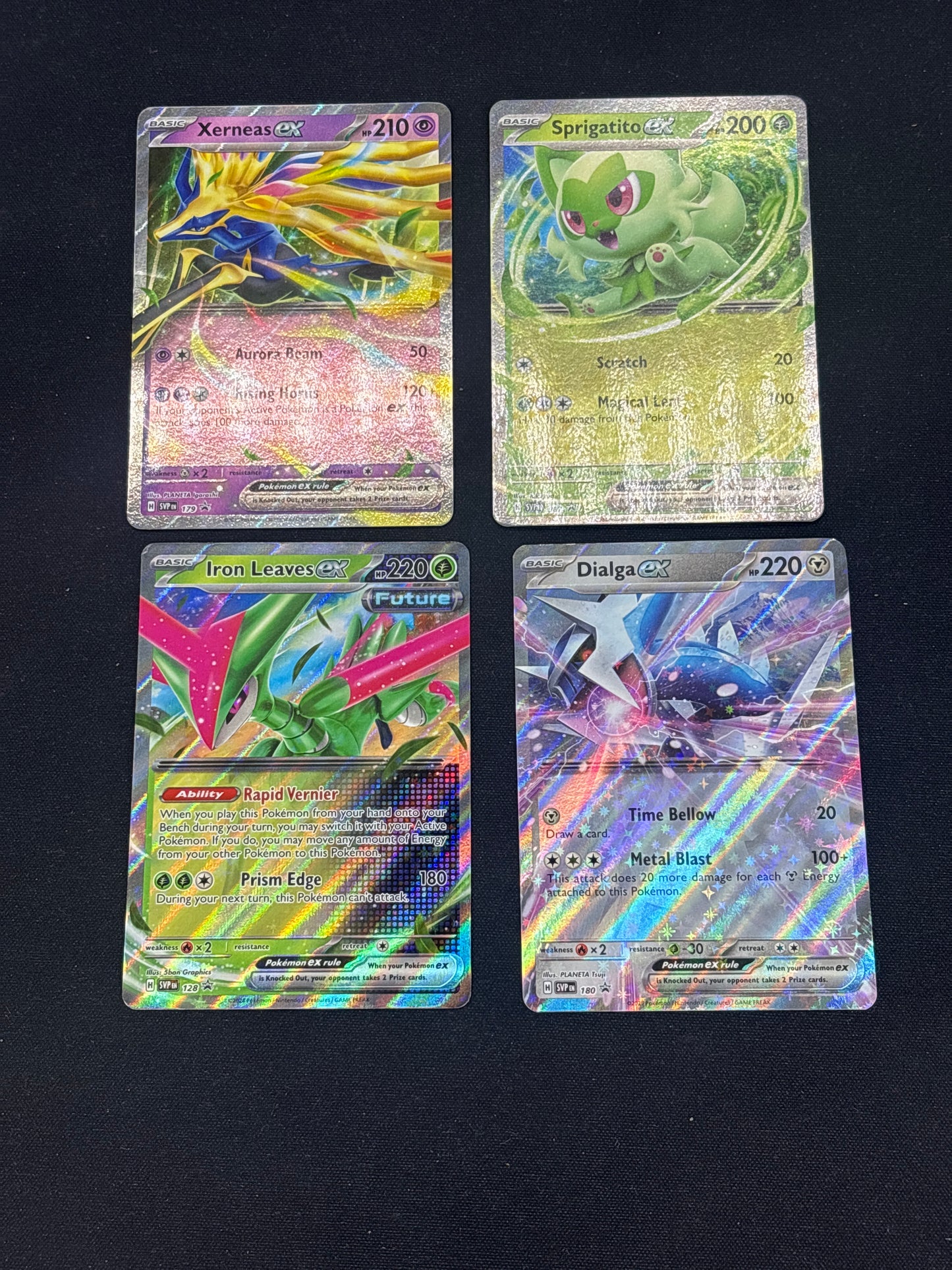 Auction Lot 88: Pokemon Cards Lot of 4 SV EX Double Rare Promos Conditions Vary