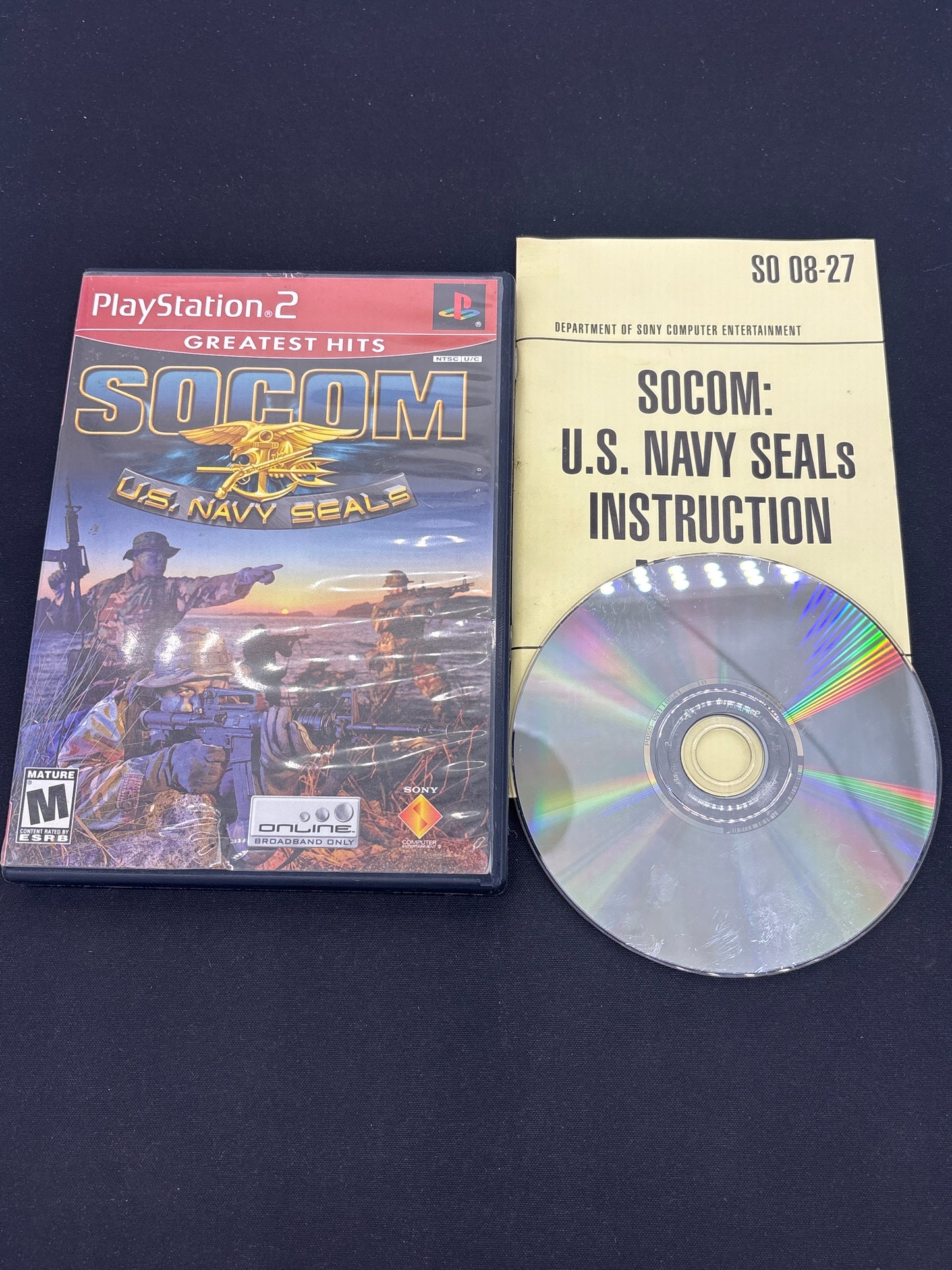 Auction Lot 220: Playstation 2 Video Game Lot of 3 SOCOM 1 2 3