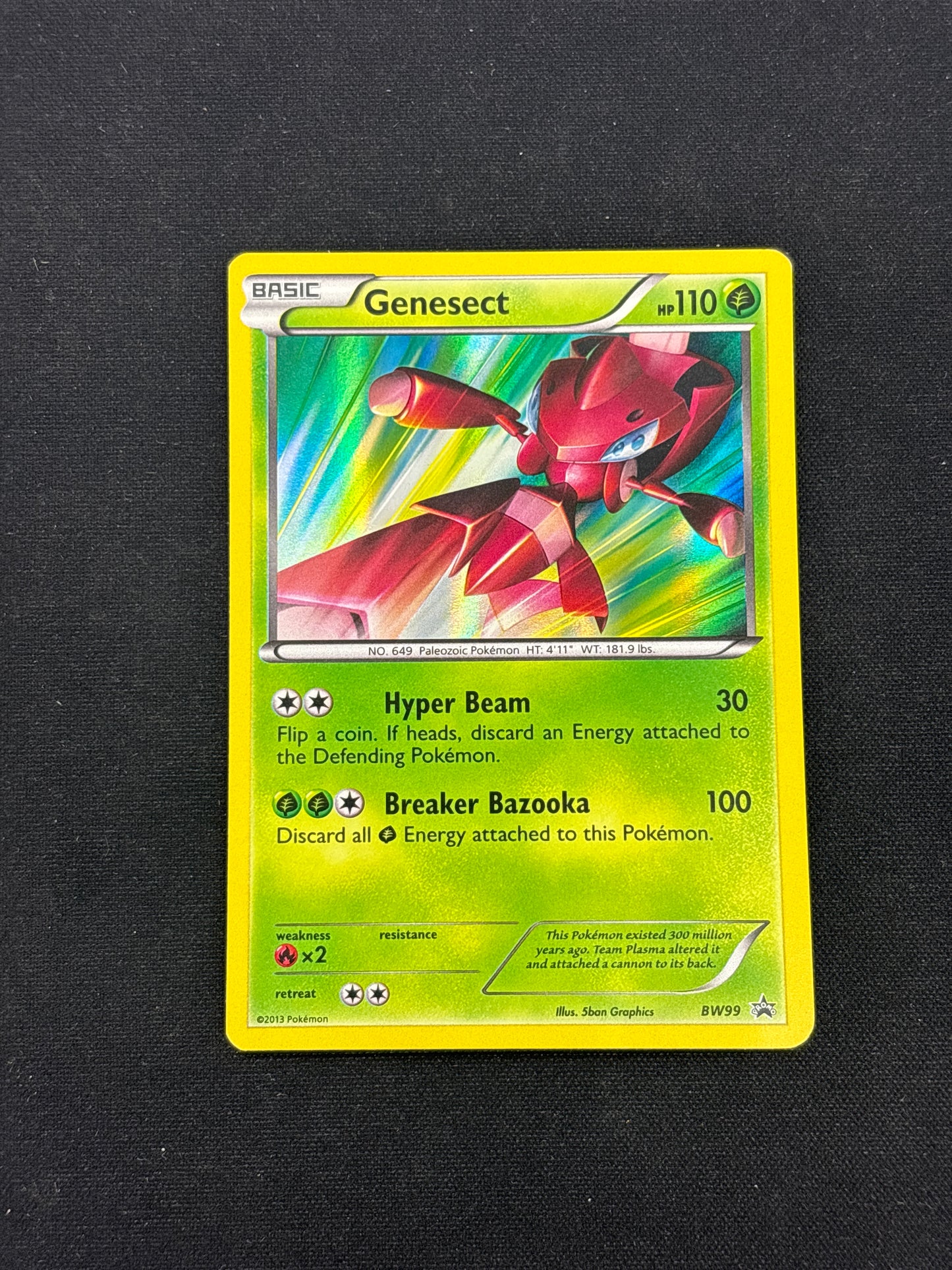 Auction Lot 3: Pokemon Card Genesect BW Promo Conditions Vary