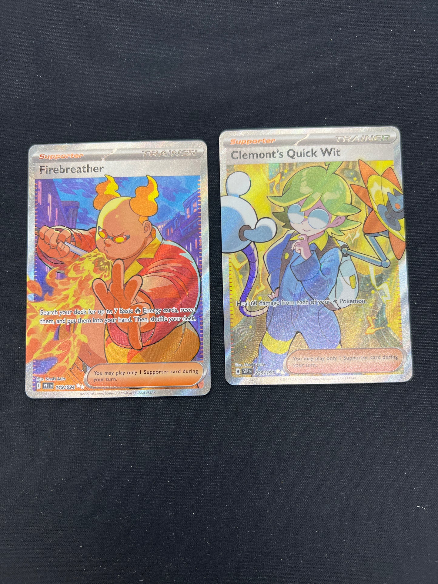 Auction Lot 219: Pokemon Cards Lot Of 2 Full Art Trainers Conditions Vary