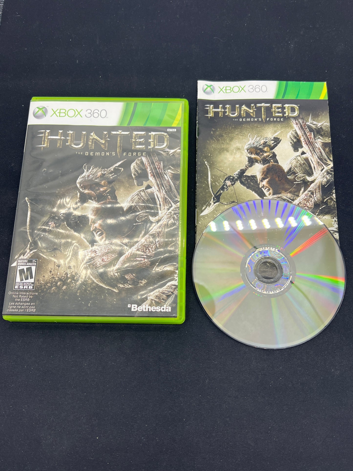 Auction Lot 114: XBOX 360 Video Game Hunted Demon Forge CIB