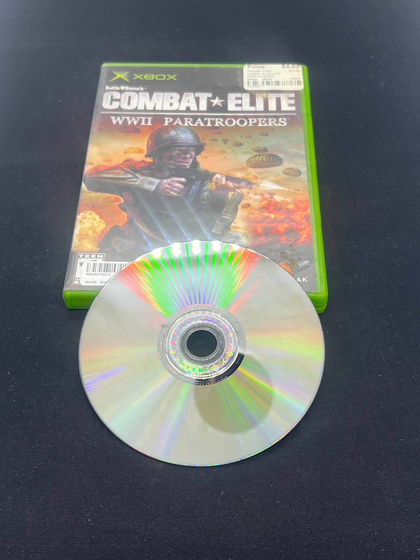 Auction Lot 95: XBOX Video Game Combat Elite WWII Paratroopers