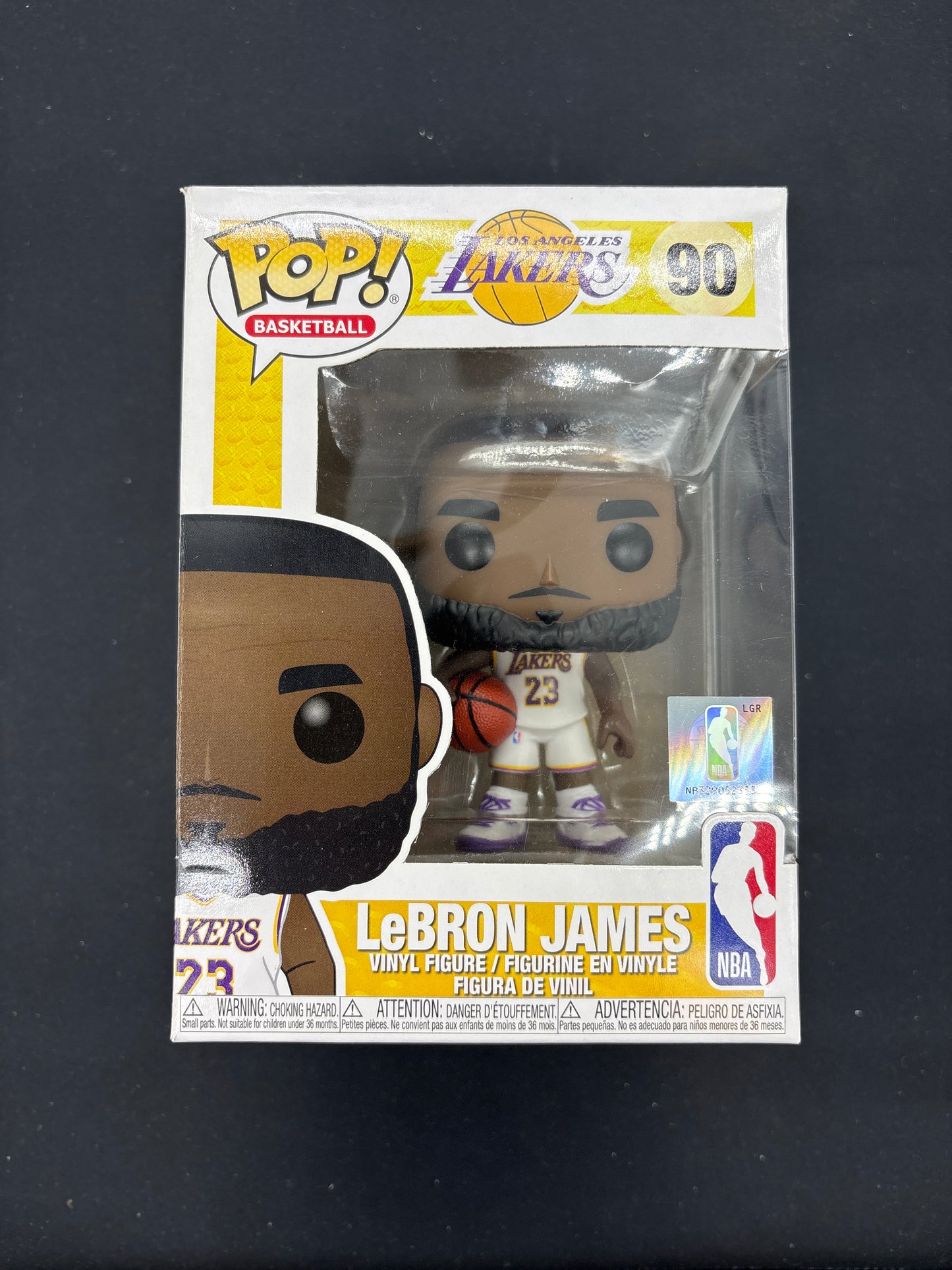 Auction Lot 104: Pop Funko Basketball Lebron James 90 Figure