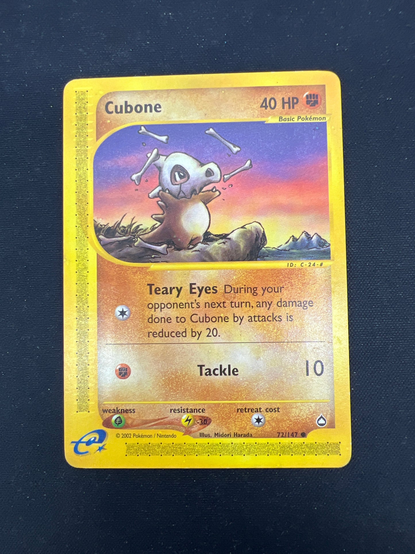 Auction Lot 147: Pokemon Cards Cubone Aquapolis Conditions Vary