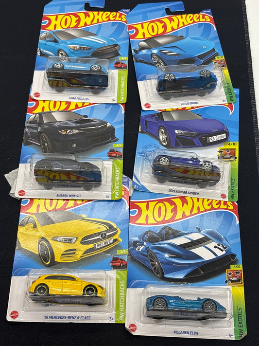 Auction Lot 62: Hot Wheels Lot of 6 HW Exotic & Hatchback Sealed