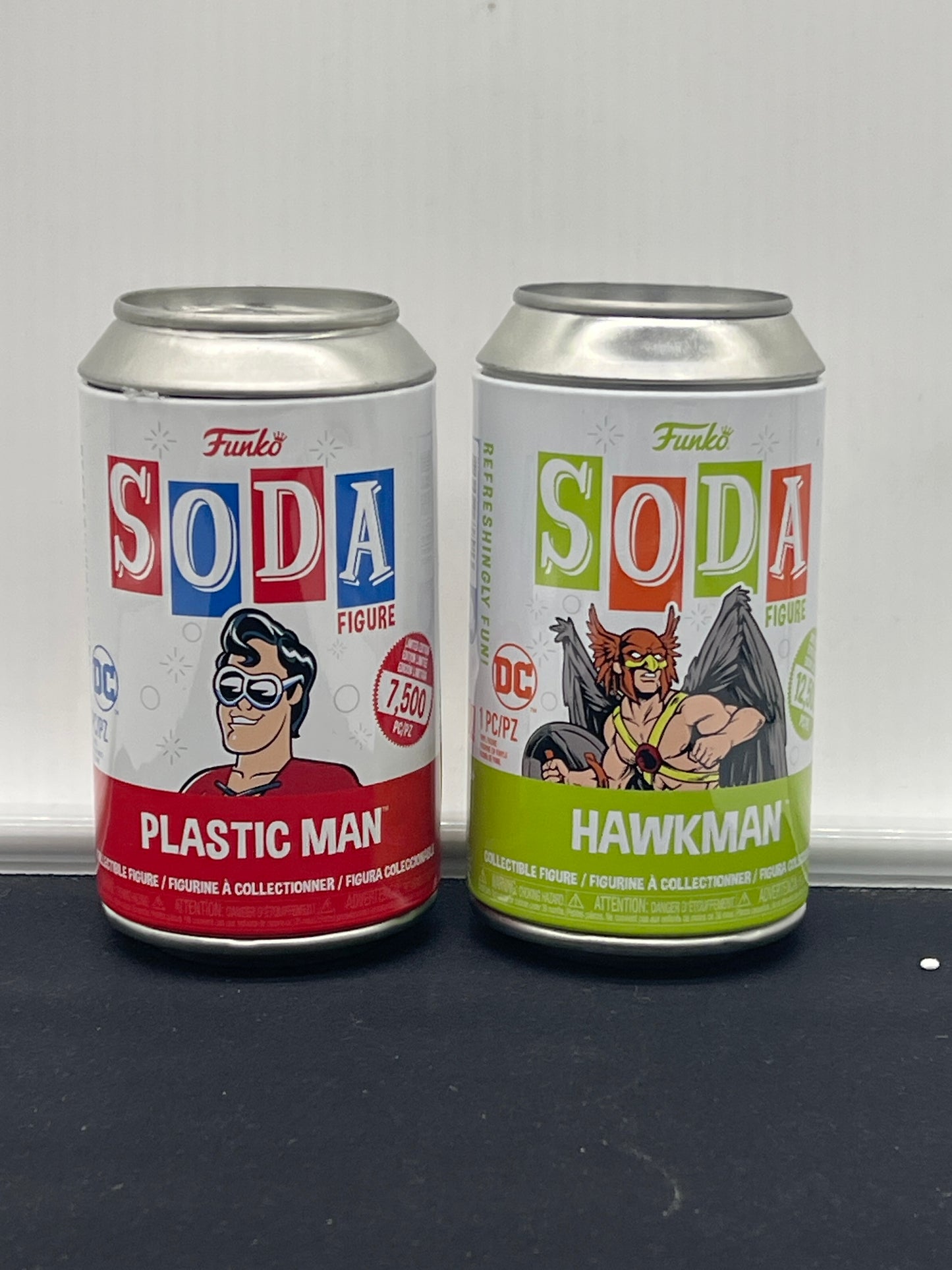Auction Lot 132: Funko Soda Lot of 2 Plastic Man & Hawkman