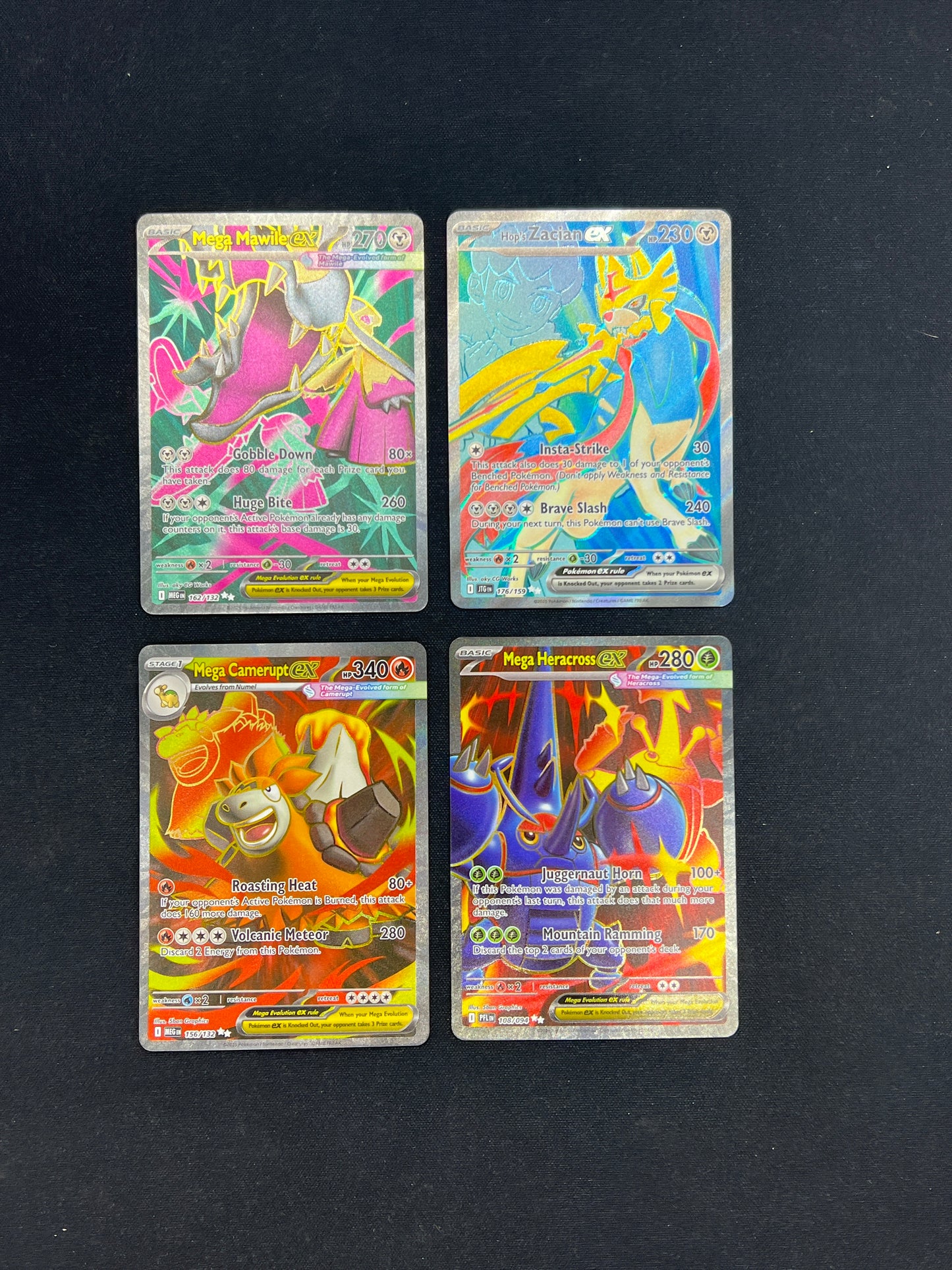 Auction Lot 35: Pokemon Cards Lot of 4 Assorted EX Ultra Rare Full Arts Conditions Vary