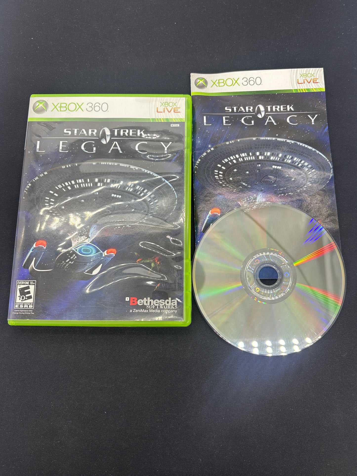 Auction Lot 190: XBOX 360 Video Game Star Trek Legacy CIB