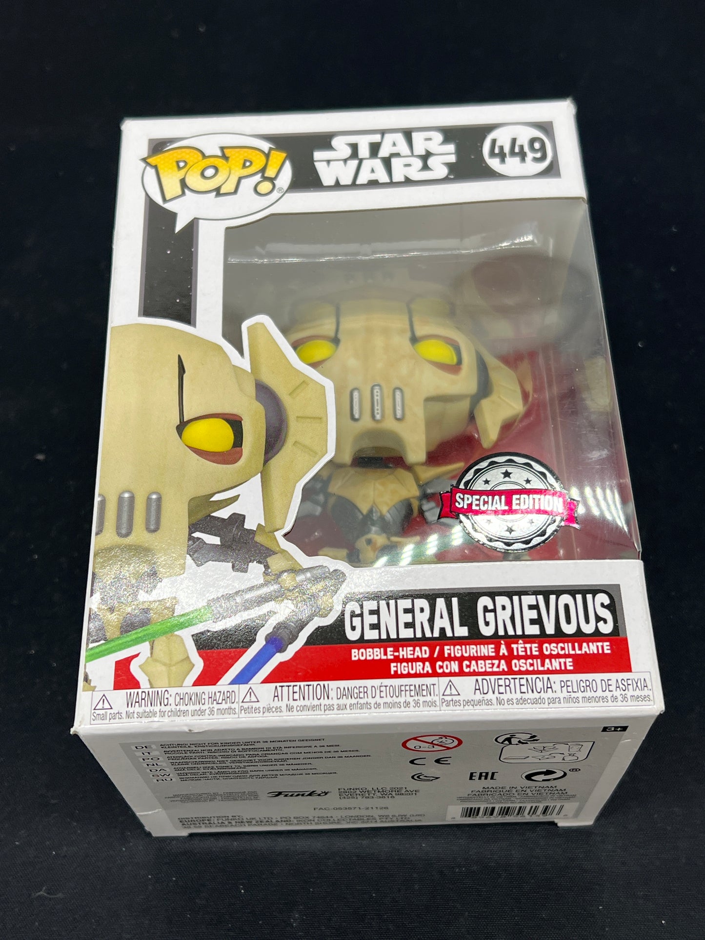 Auction Lot 6: POP Funko Star Wars General Grievous 449 Figure