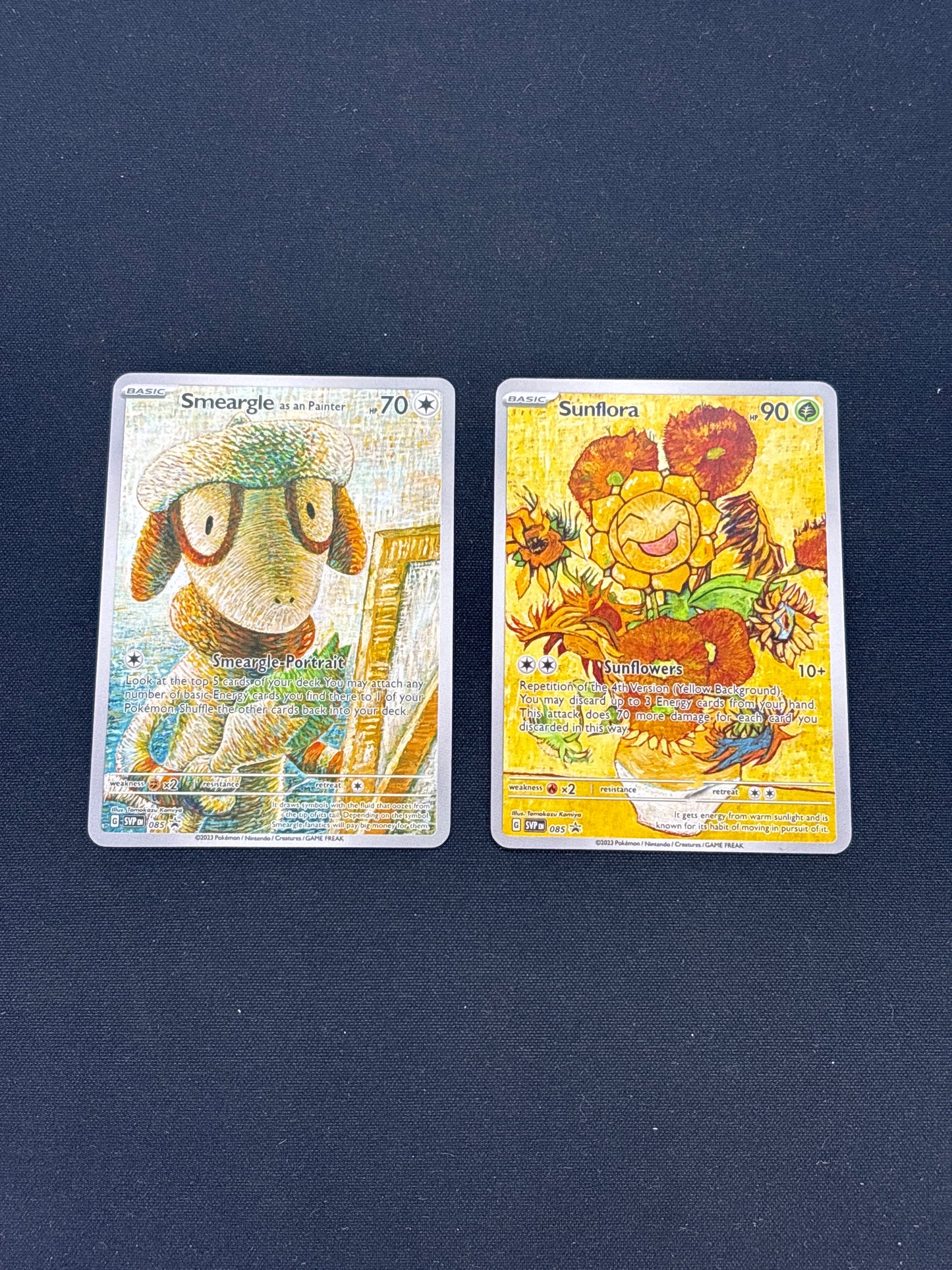 Auction Lot 150: Pokemon Cards (CUSTOM) Smeargle Sunflora Conditions Vary