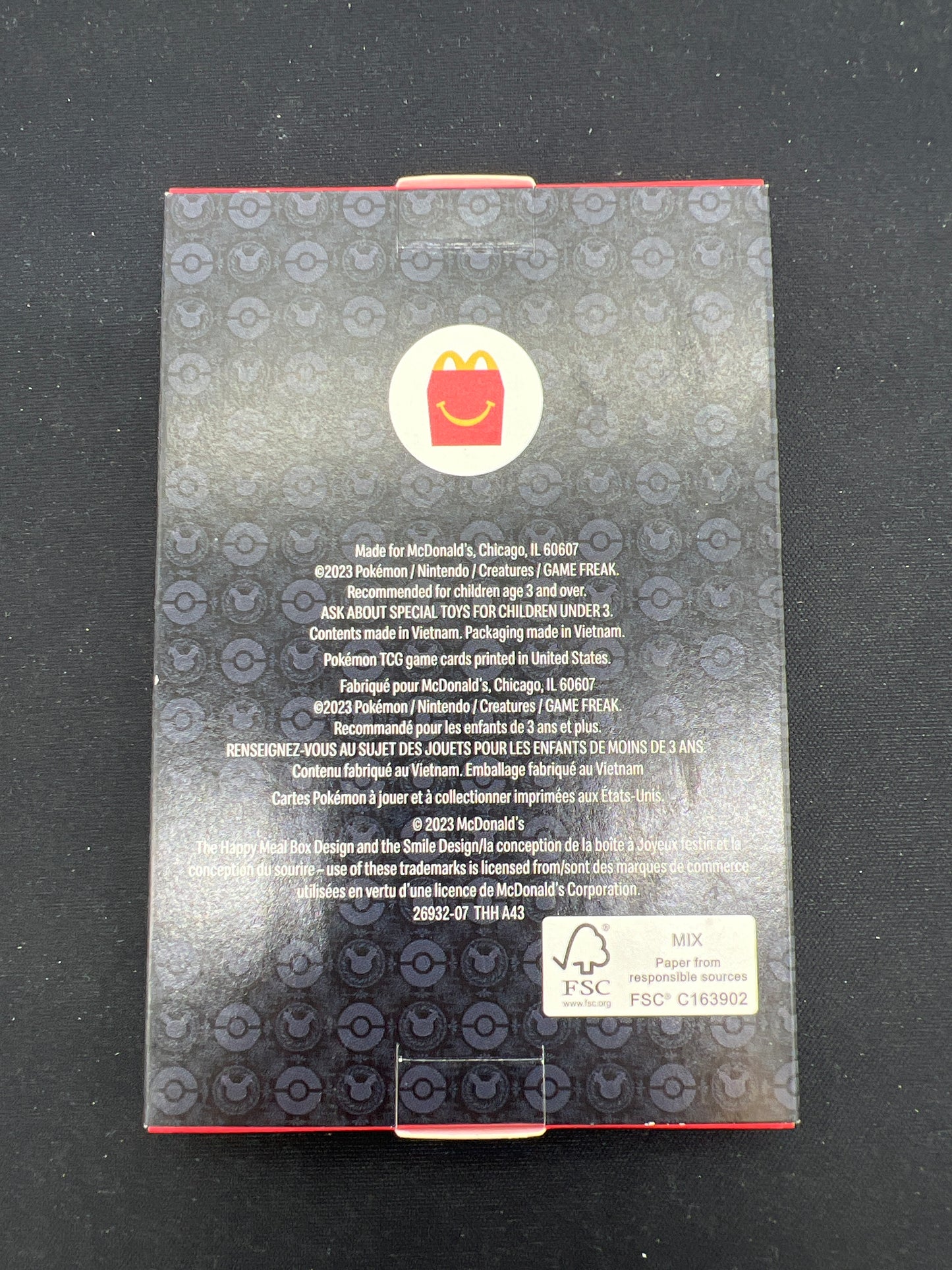 Auction Lot 28: Pokemon Cards Mcdonalds Happy Meal Pack Sealed