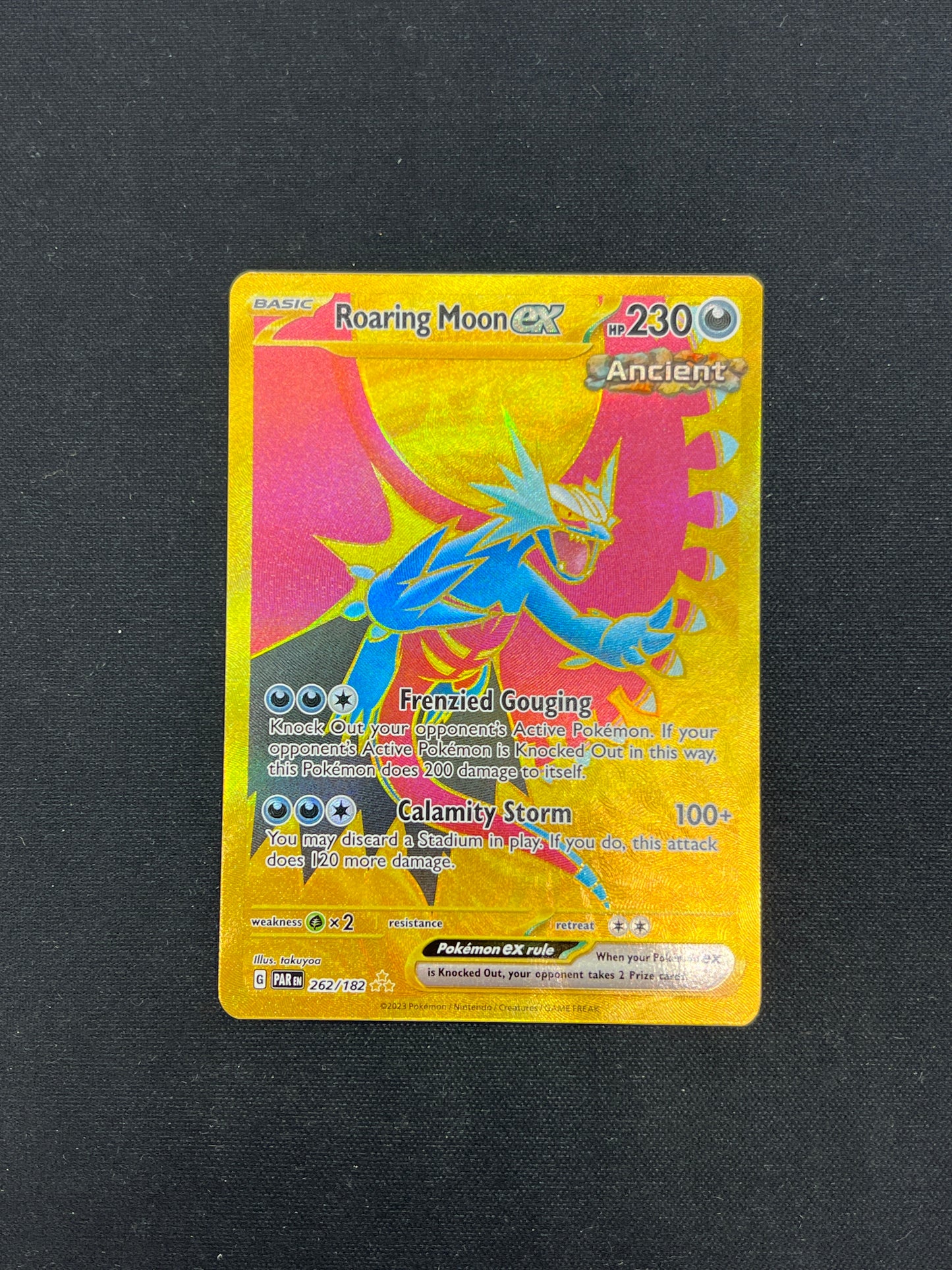 Auction Lot 218: Pokemon Cards Roaring Moon EX Hyper Rare Condition Vary