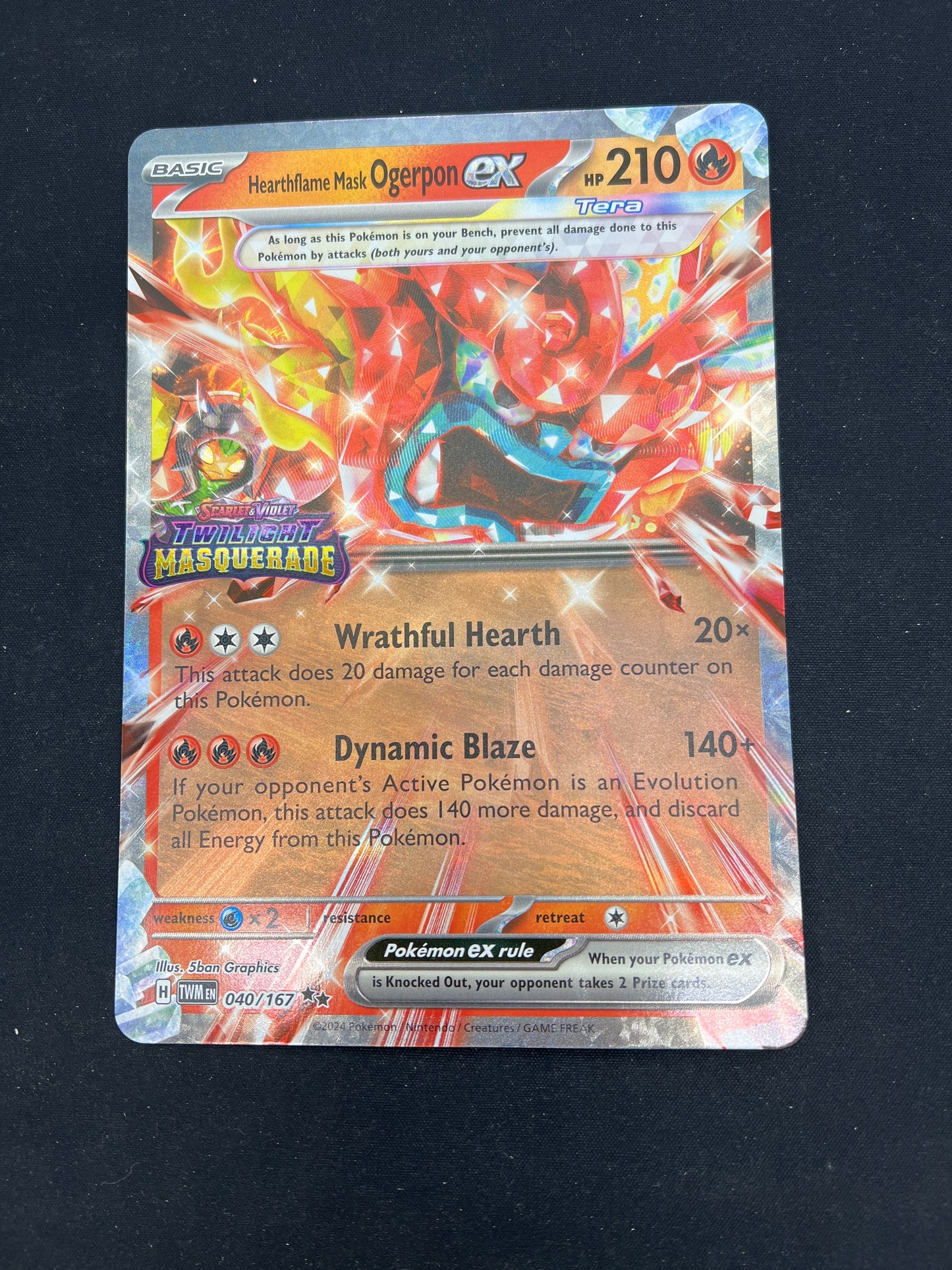 Auction Lot 274: Pokemon Cards Jumbo Heartflame Mask Ogerpon EX Promo Conditions Vary