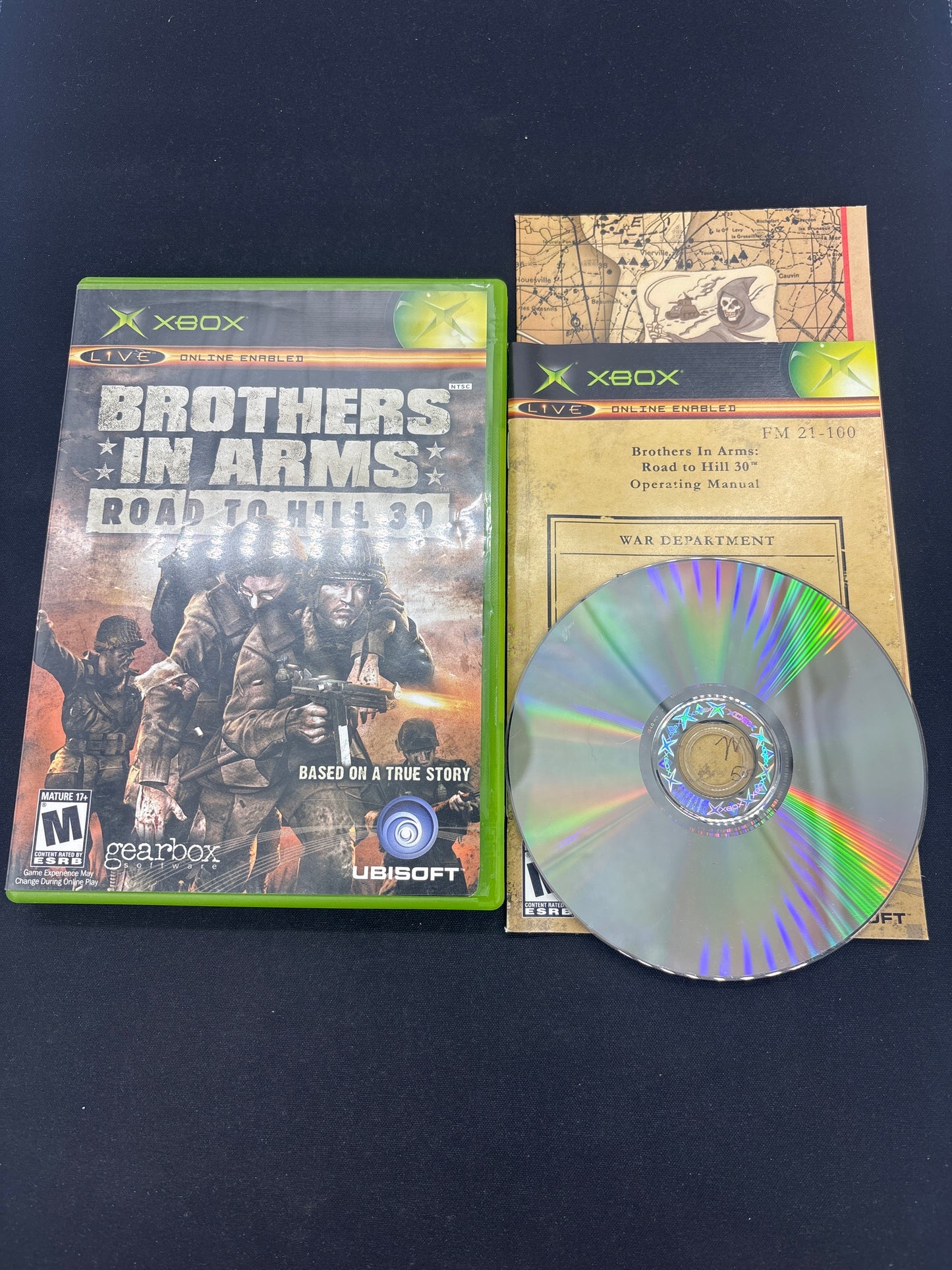 Auction Lot 147: XBOX Video Game Brothers in Arms Road To Hill 30 CIB