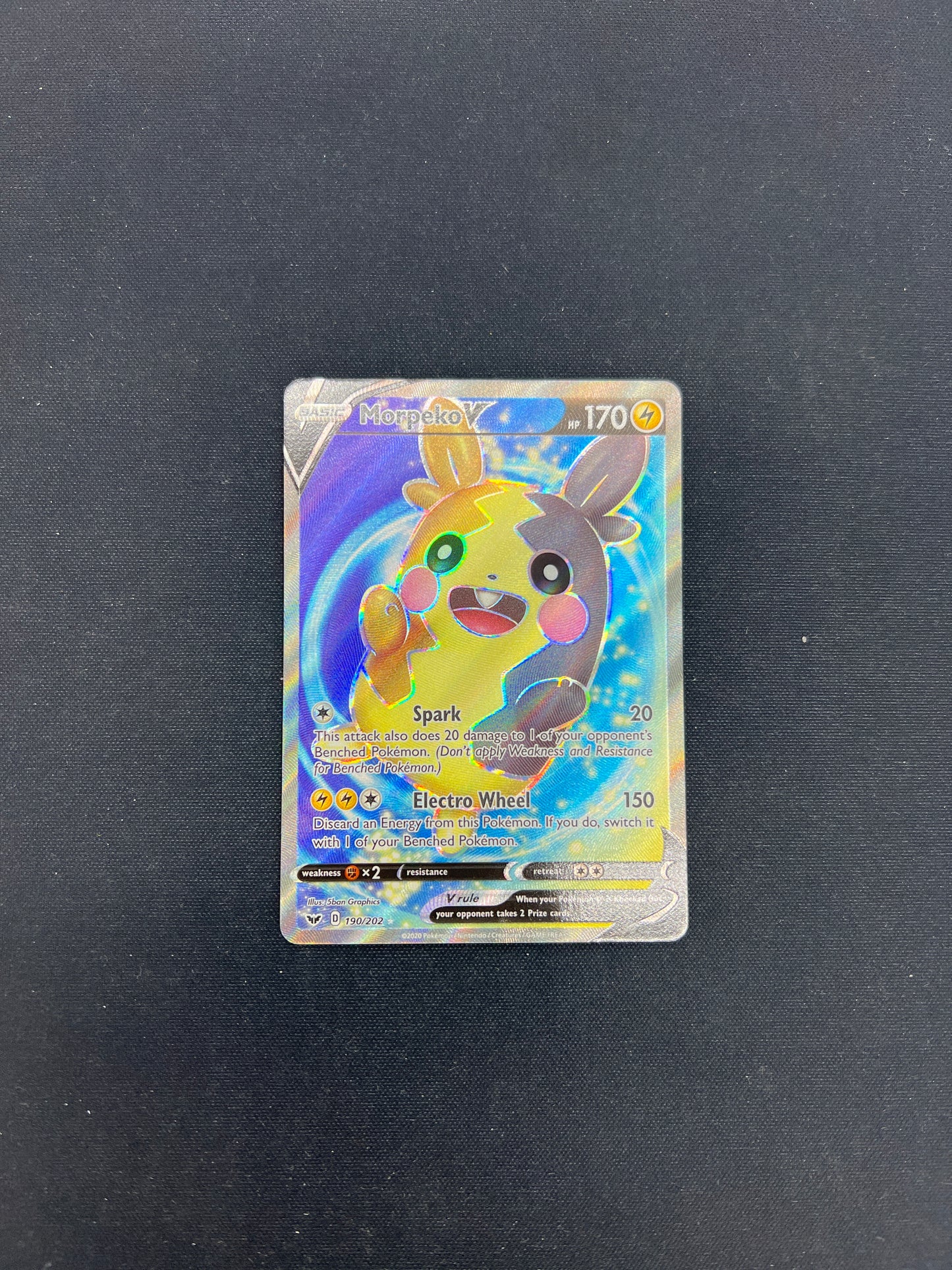 Auction Lot 218: Pokemon Cards Morpeko V Full Art SWSH Base Set Conditions Vary