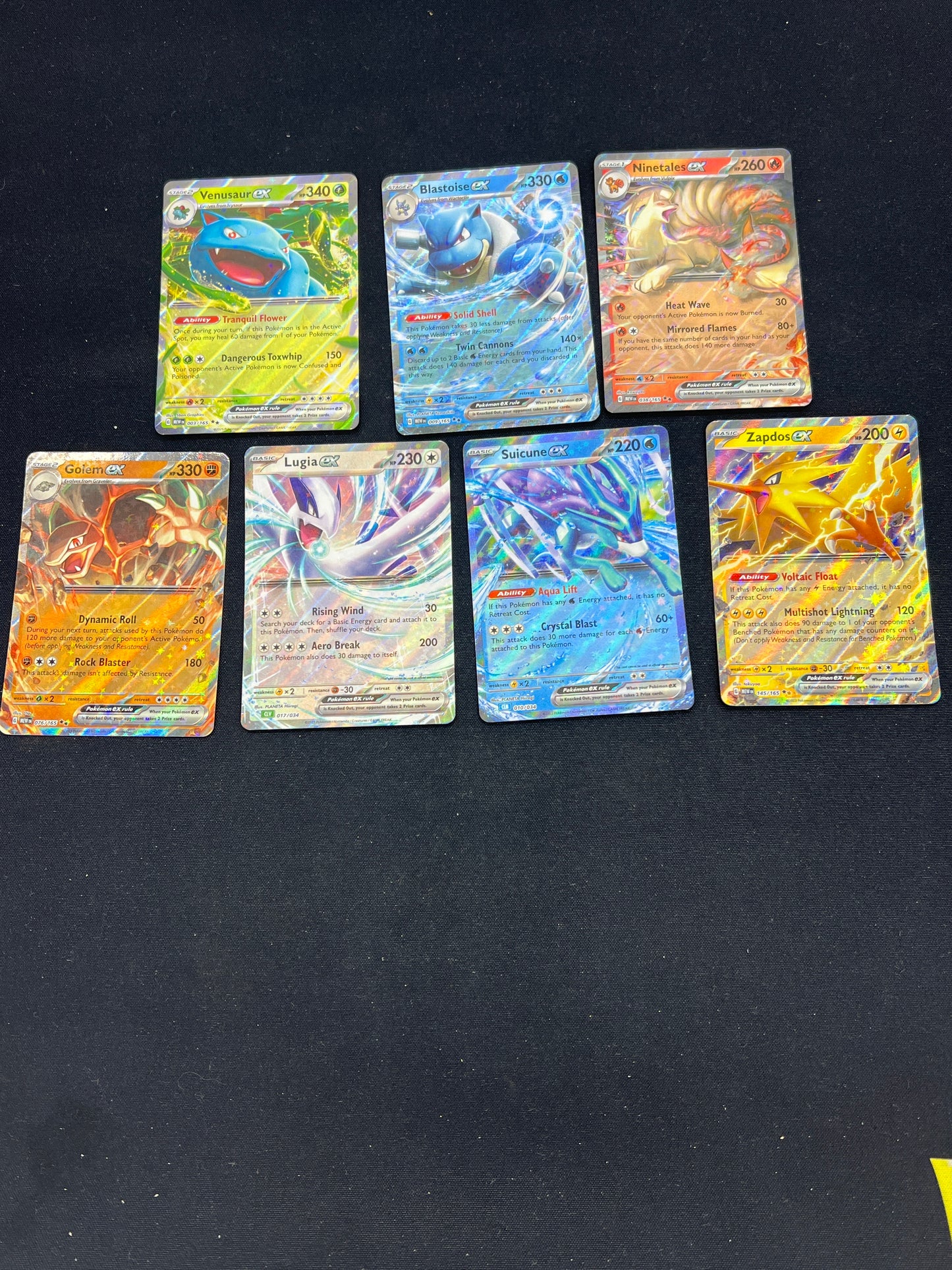 Auction Lot 280: Pokemon Cards Lot of 7 Assorted EX SV Conditions Vary