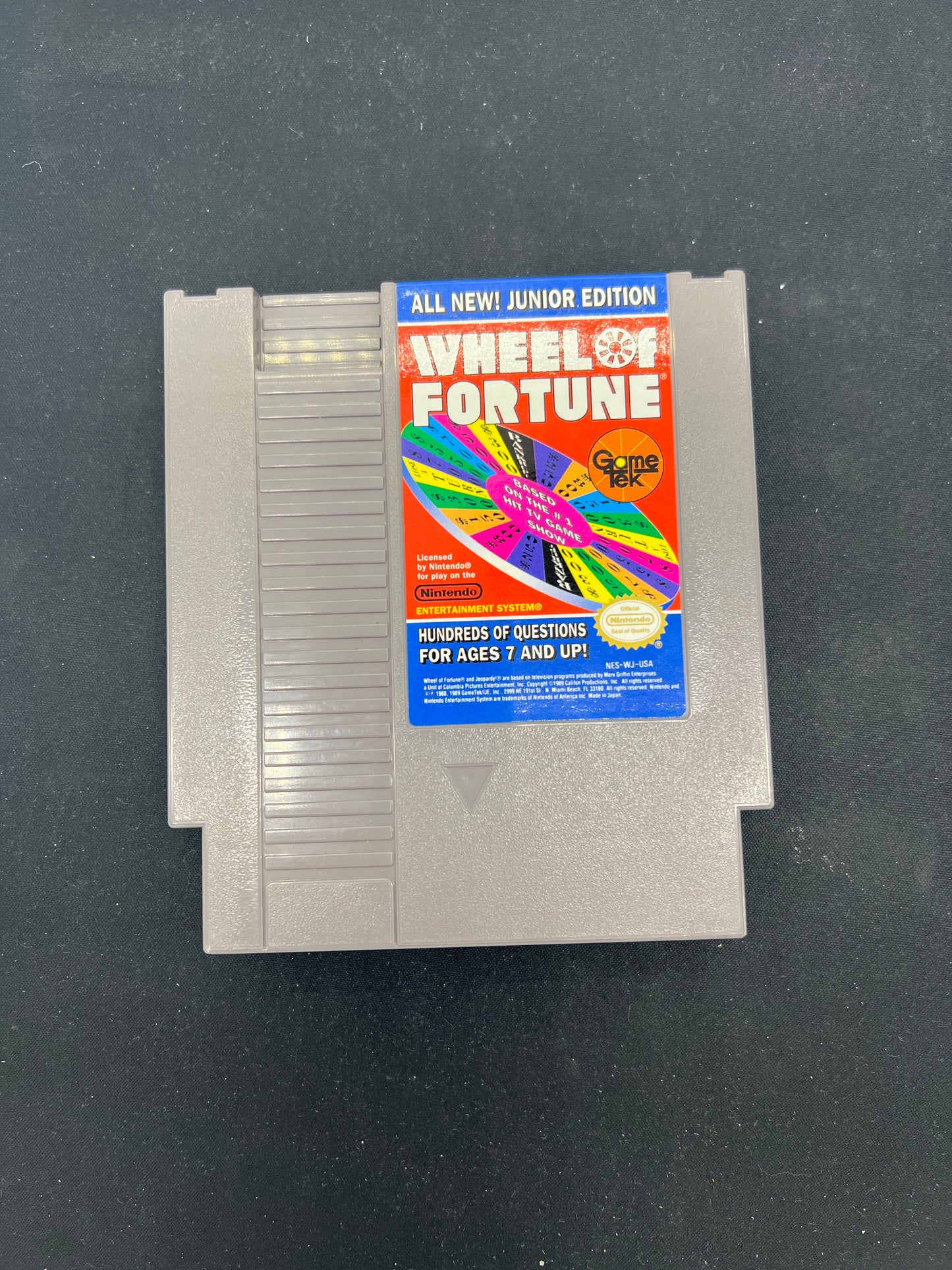 Auction Lot 344: Nintendo NES Video Game Loose Wheel of Fortune