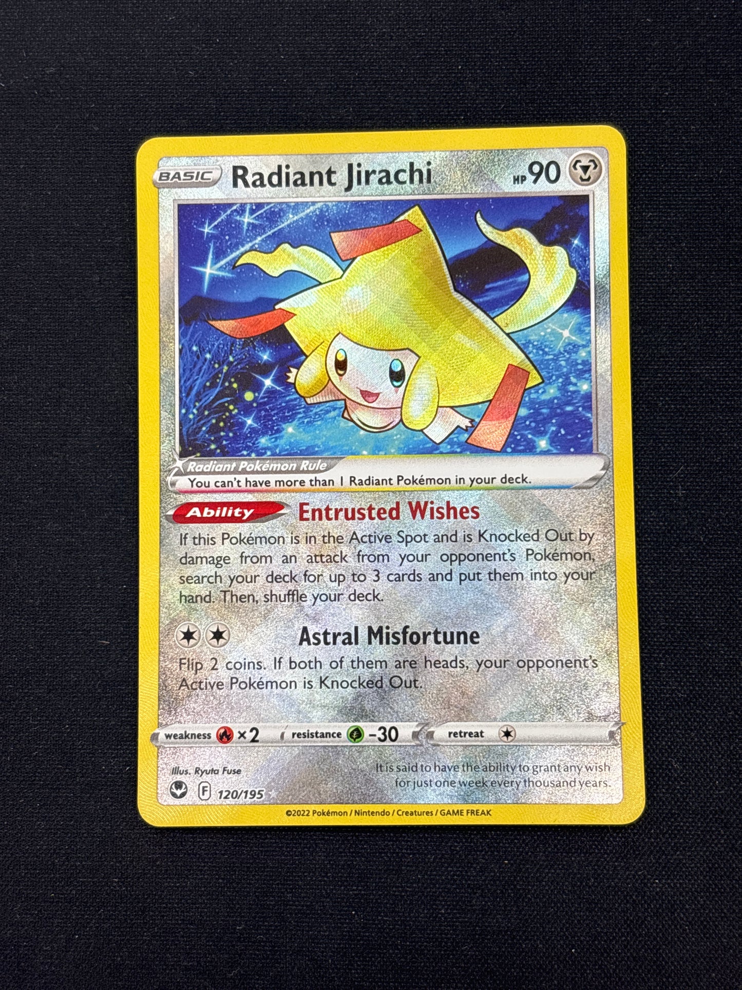 Auction Lot 347: Radiant Jirachi Pokemon Card Conditions Vary