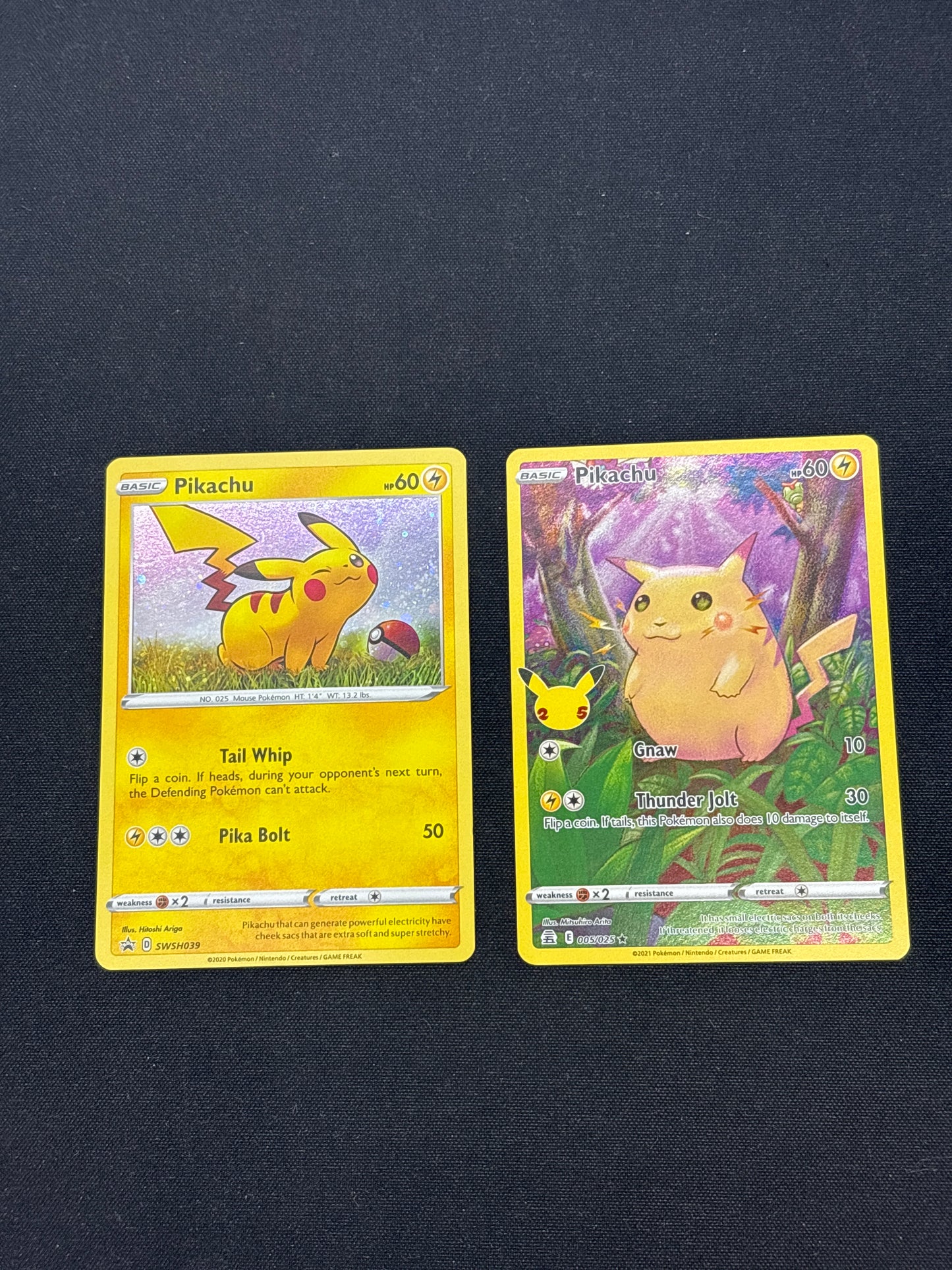 Auction Lot 268: Pokemon Cards Lot of 2 Pikachu Holos and Full Art Conditions Vary