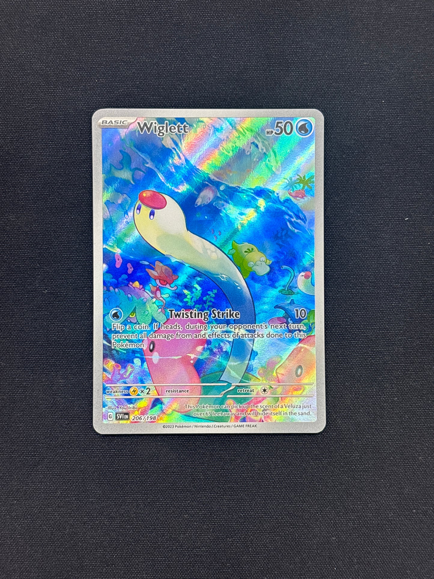 Auction Lot 254: Pokemon Wiglett Illustration Rare SV Base Card Conditions Vary