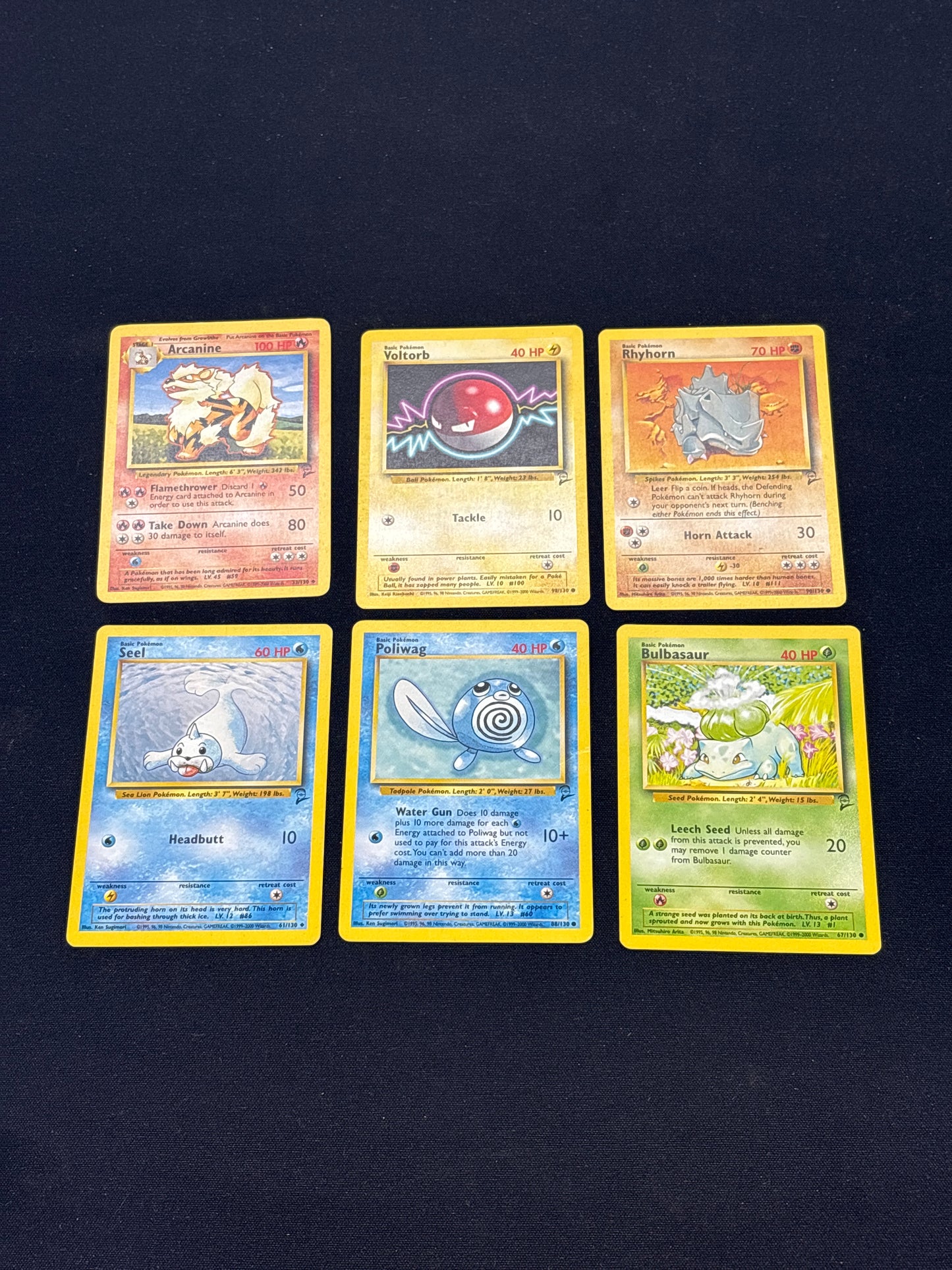 Auction Lot 45: Pokemon WOTC Base Set Card 2 Lot Conditions Vary