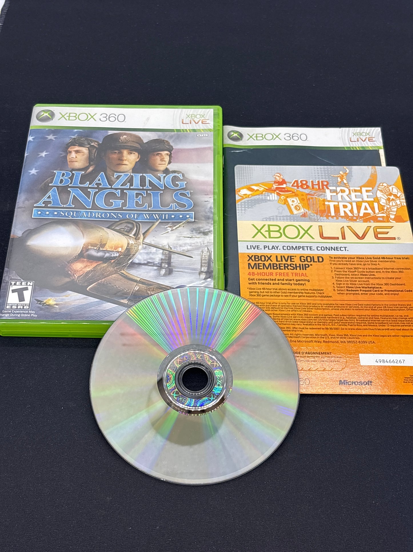 Auction Lot 114: XBOX 360 Video Game Blazing Angels Squadron of WWII CIB