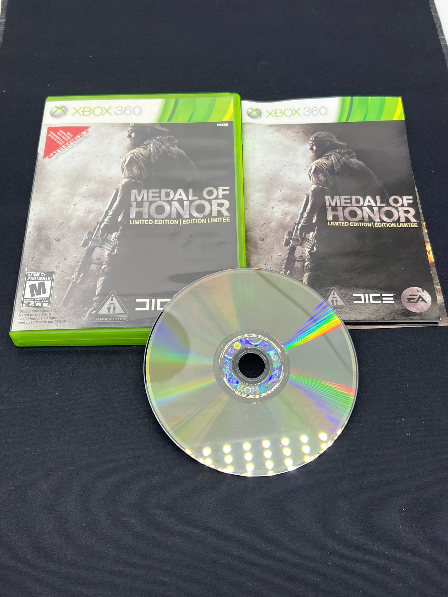 Auction Lot 45: XBOX 360 Video Game Medal of Honor Limited Edition CIB