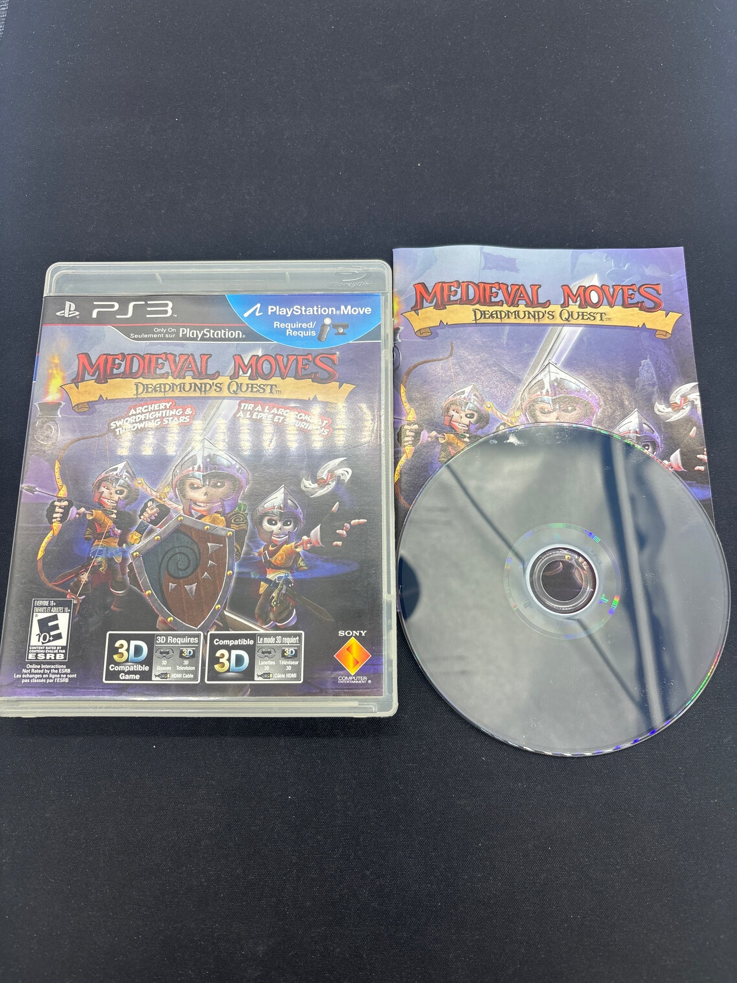 Auction Lot 141: PlayStation 3 Video Game Midieval Moves Deadmund's Quest CIB