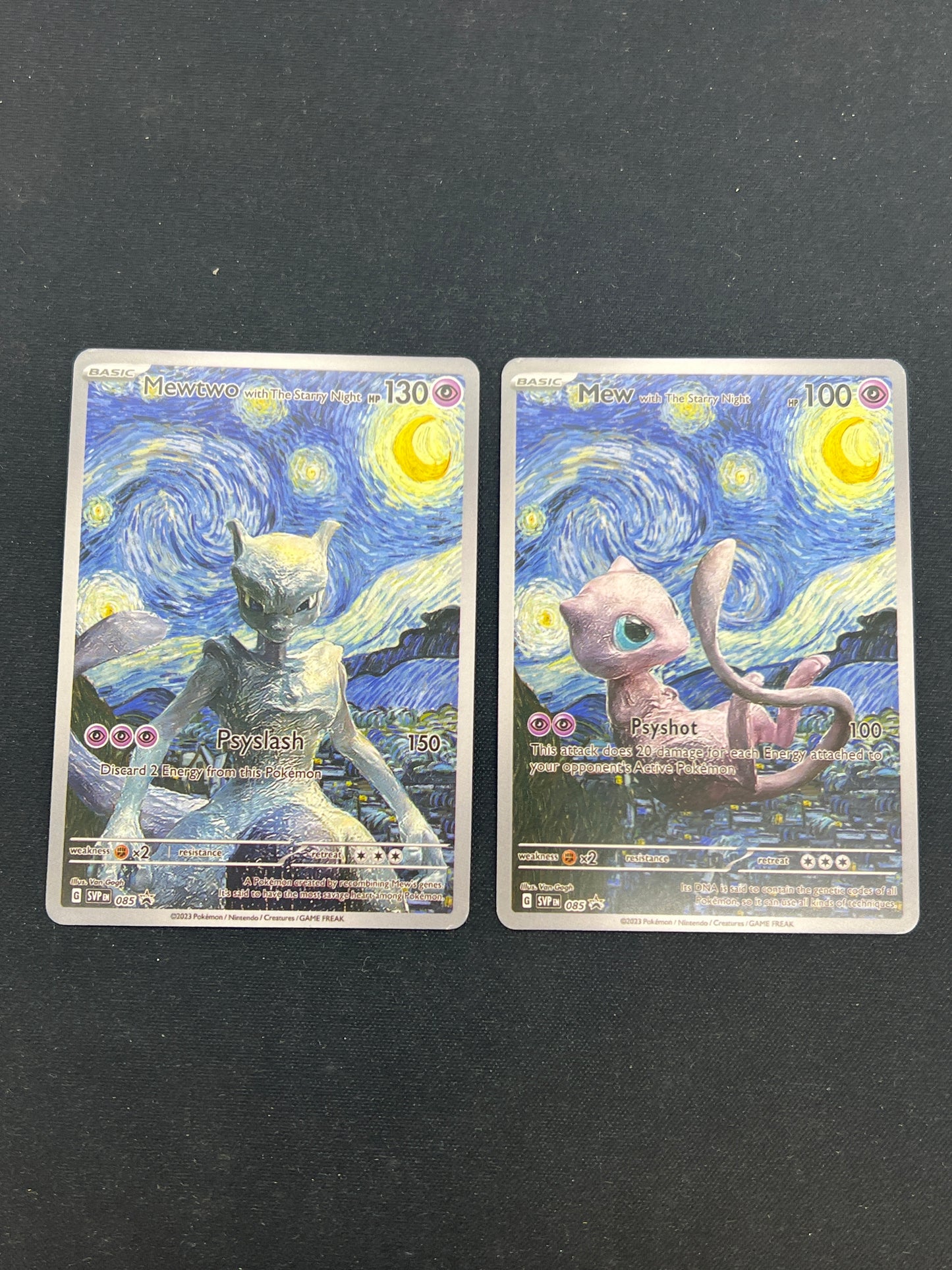Auction Lot 235: Pokemon Cards CUSTOM Mew and Mewtwo Full Art Proxy Condition Vary