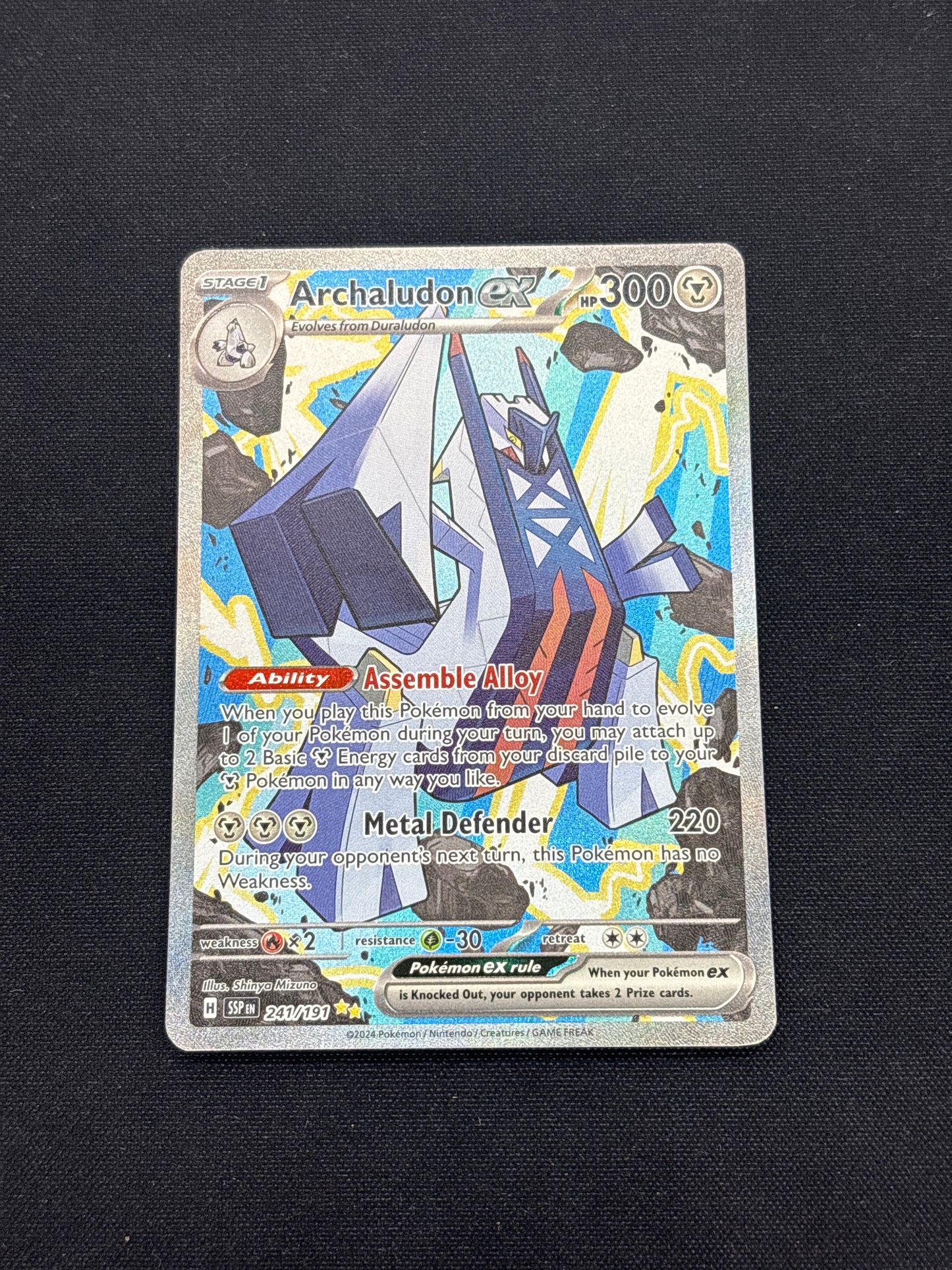 Auction Lot 333: Pokemon Cards Archaludon EX Surging Sparks Conditions Vary