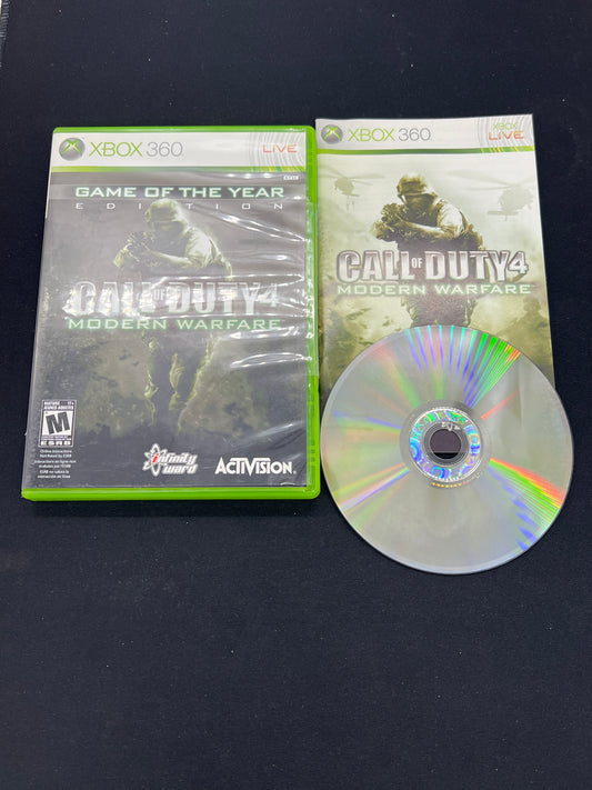 Auction Lot 312: XBOX 360 Call of Duty 4 Modern Warfare CIB