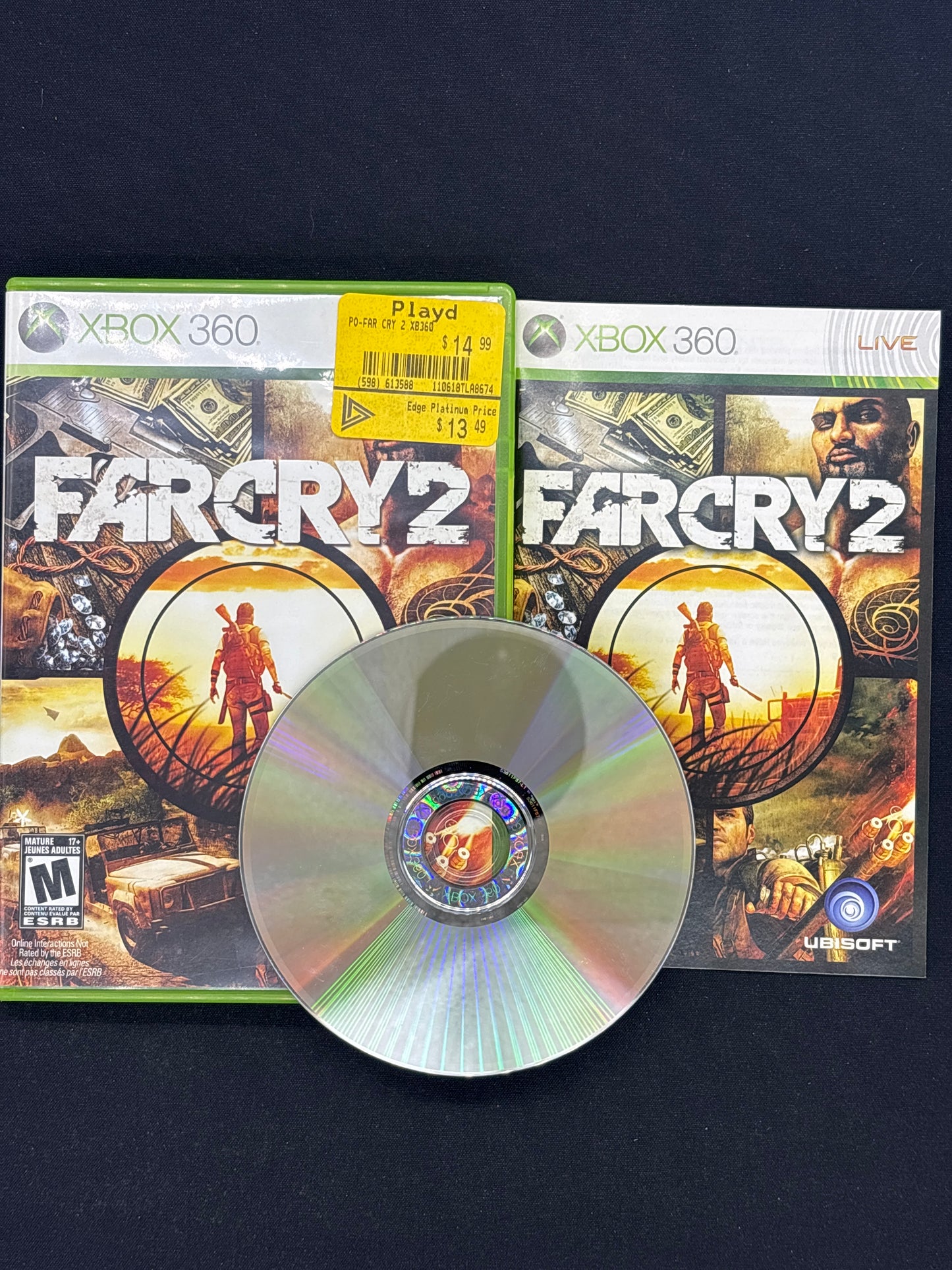Auction Lot 156: FarCry 2 Video Game XBOX 360 CIB