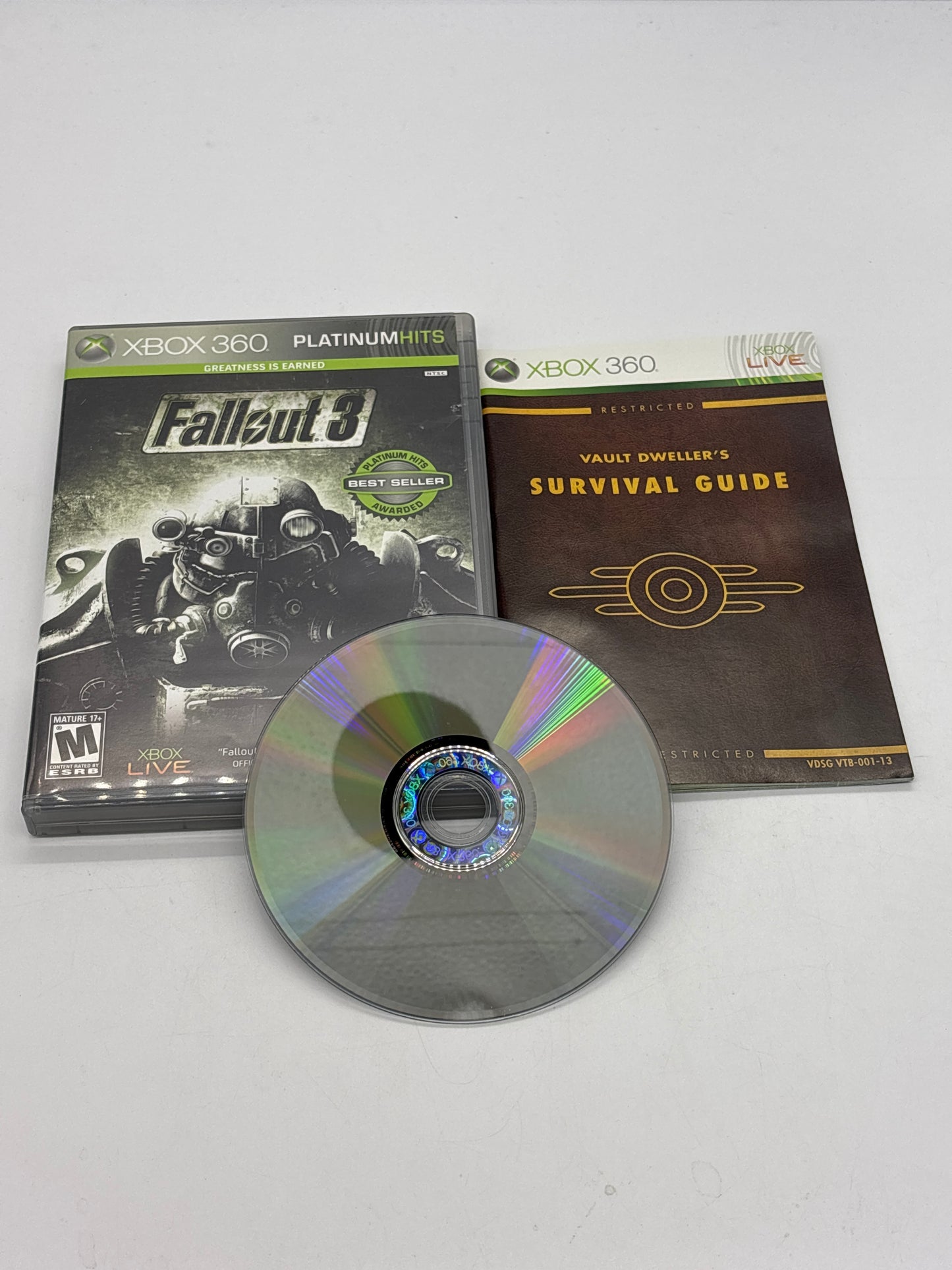 Auction Lot 130: Fallout 3 Video Game XBOX 360 CIB