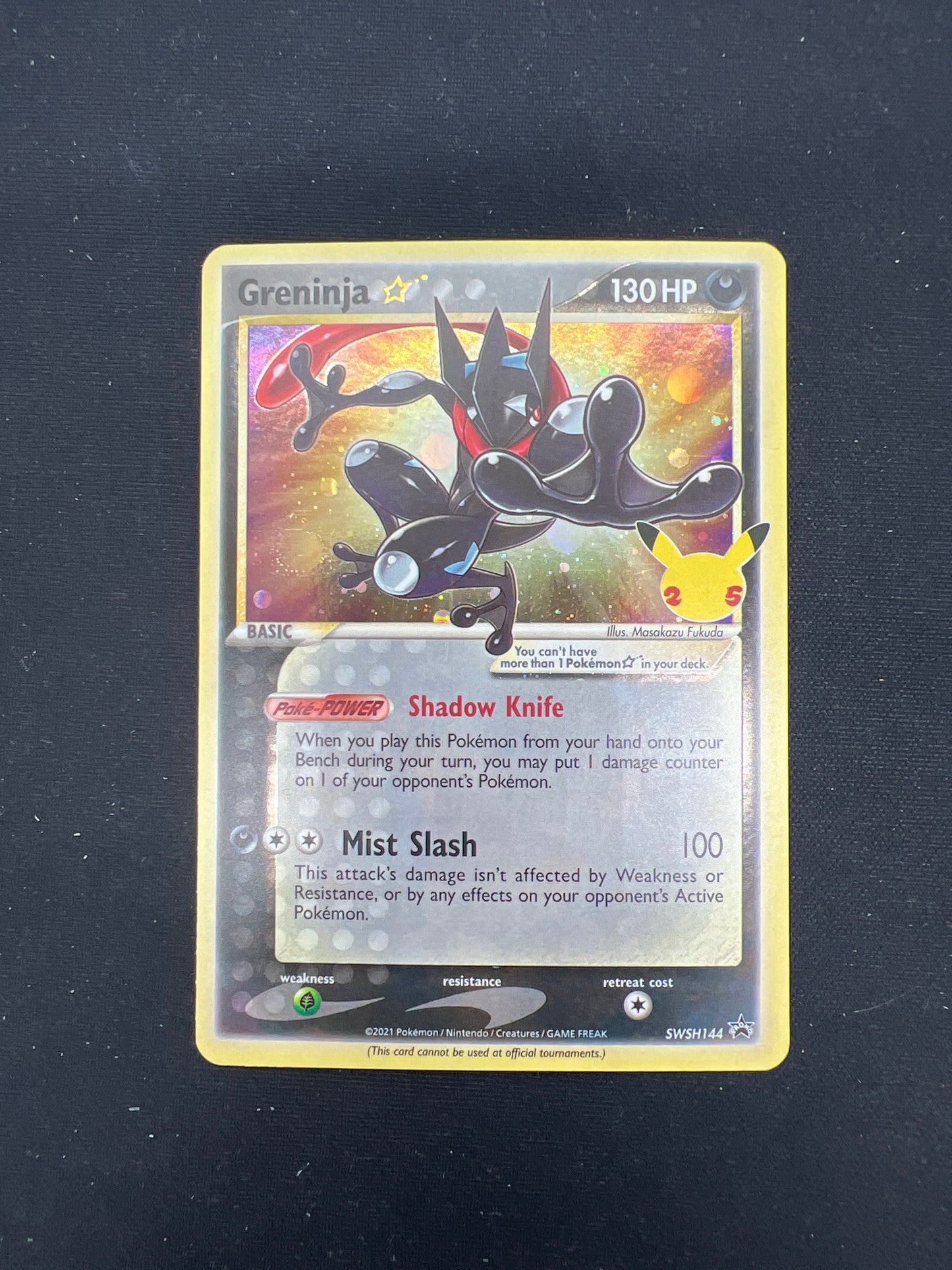 Auction Lot 122: Pokemon Cards Greninja SWSH Celebrations ETB Promo Condition Vary