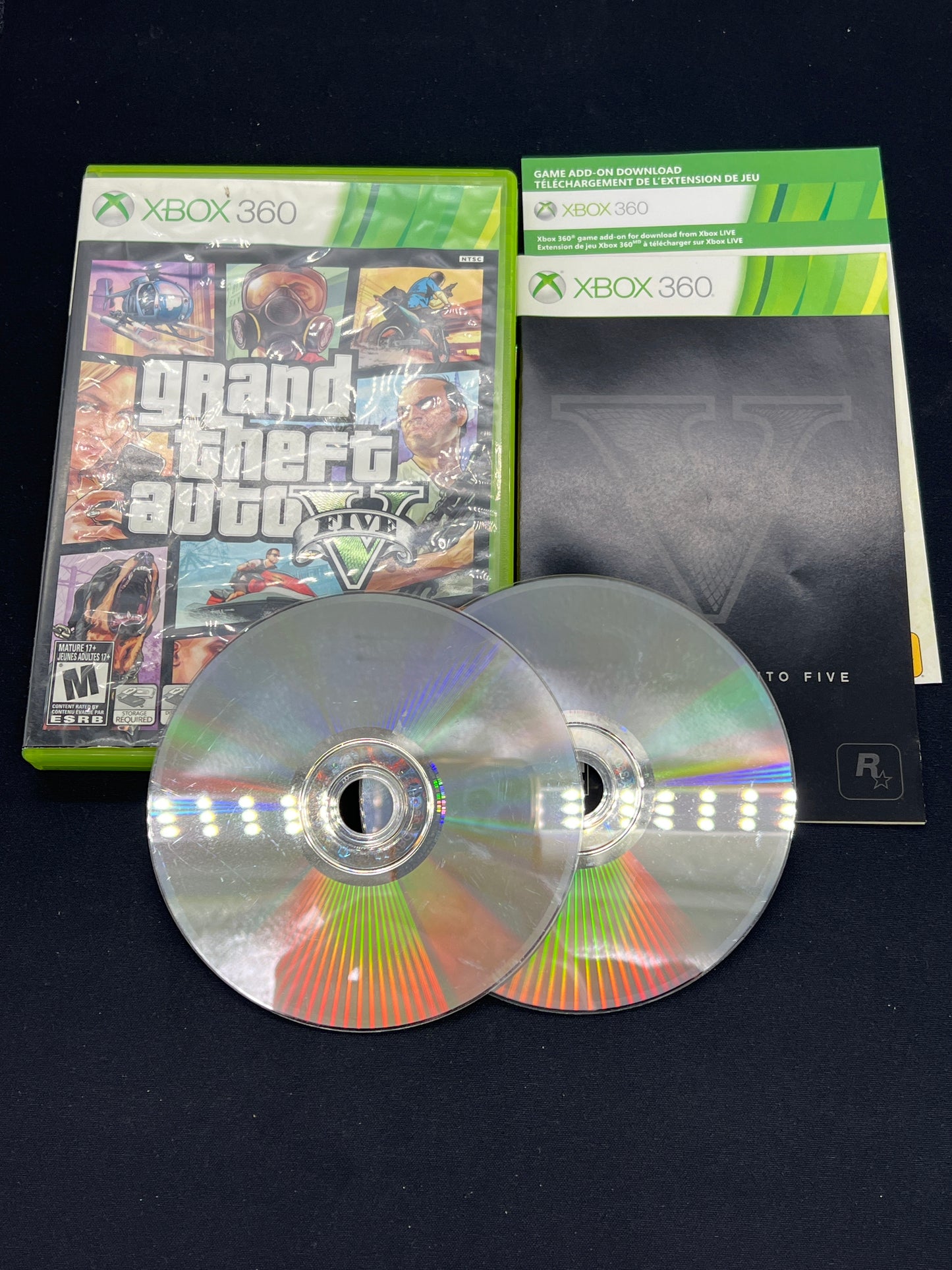 Auction Lot 305: XBOX 360 Grand Theft Auto V CIB