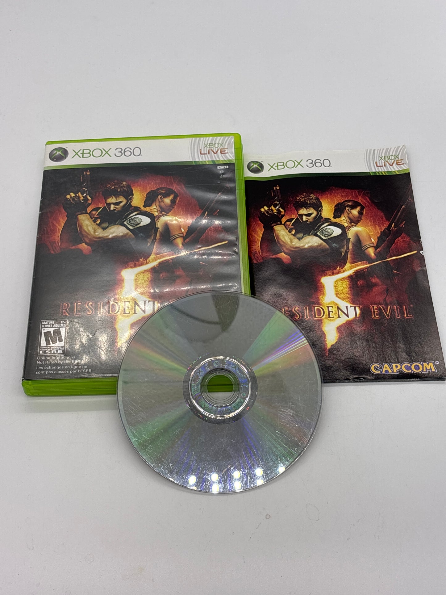 Auction Lot 170: Resident Evil 5 Video Game XBOX 360 CIB