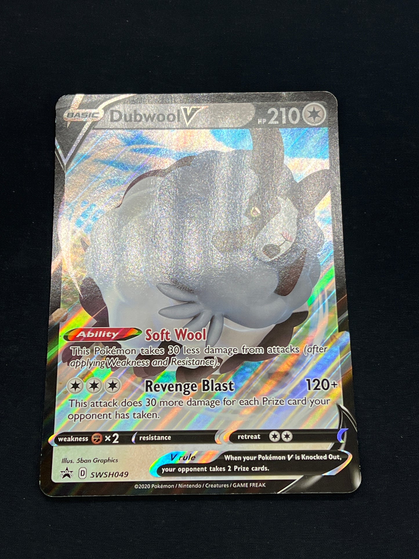 Auction Lot 295: Pokemon Cards Jumbo Dubwool V Condition Vary